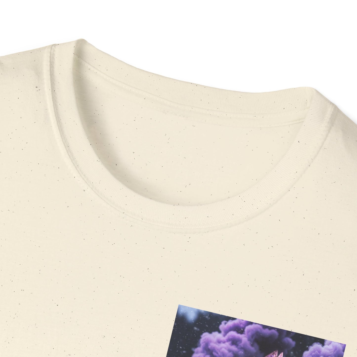 T-Shirt — Purple Nebula Tree Chest Pocket Graphic Tee