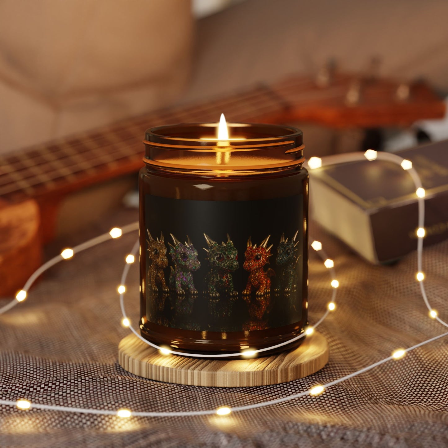 A Vibrant Fantasy Scented Soy Candle, Eco-Friendly Relaxation Gift, Home Decor, Cozy Vibes, Perfect for Any Occasion