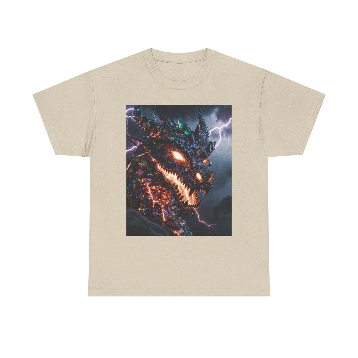 Molten Fury Dragon T‑Shirt — Lightning Kaiju Graphic Tee