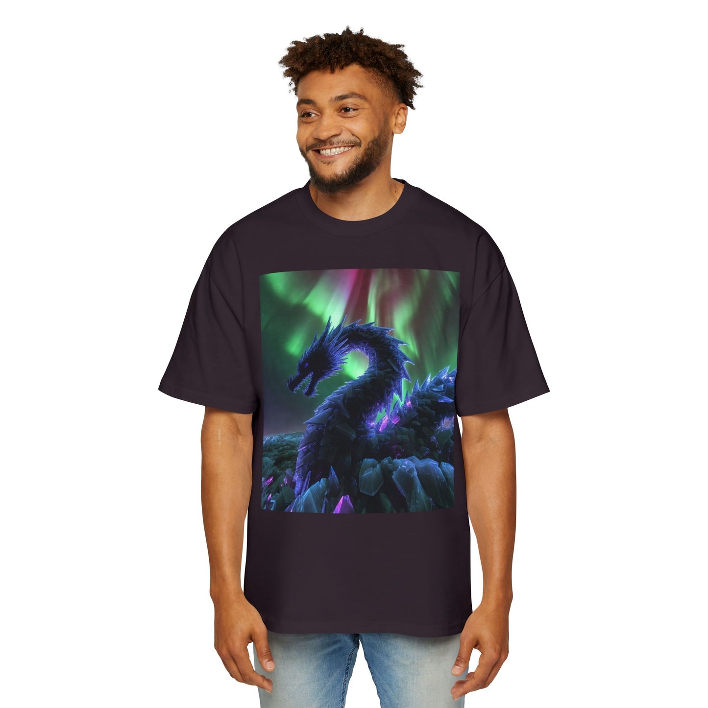 Northern Lights Dragon Tee — Fantasy Dragon Graphic T-Shirt