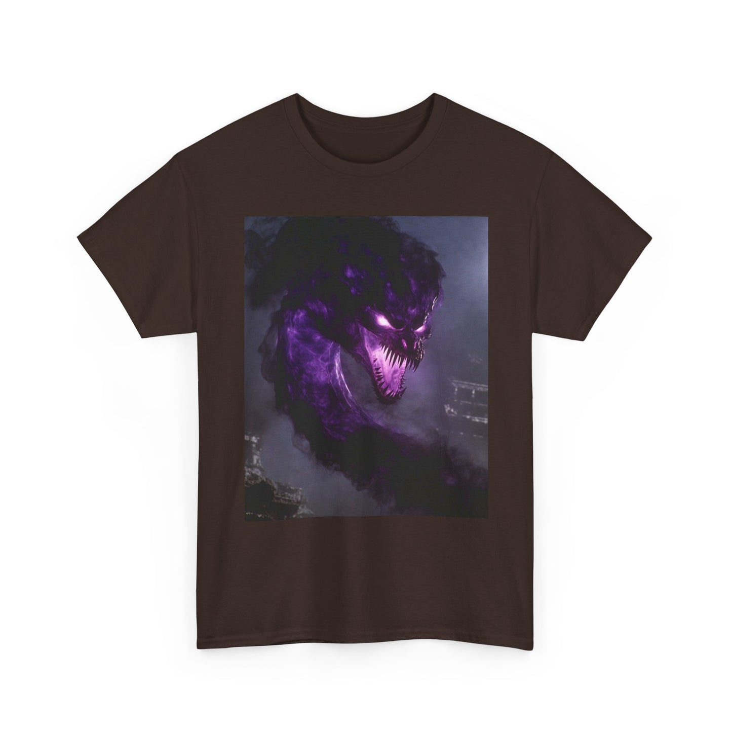 Divine Purple Dragon Ghost Heavy Cotton Tee