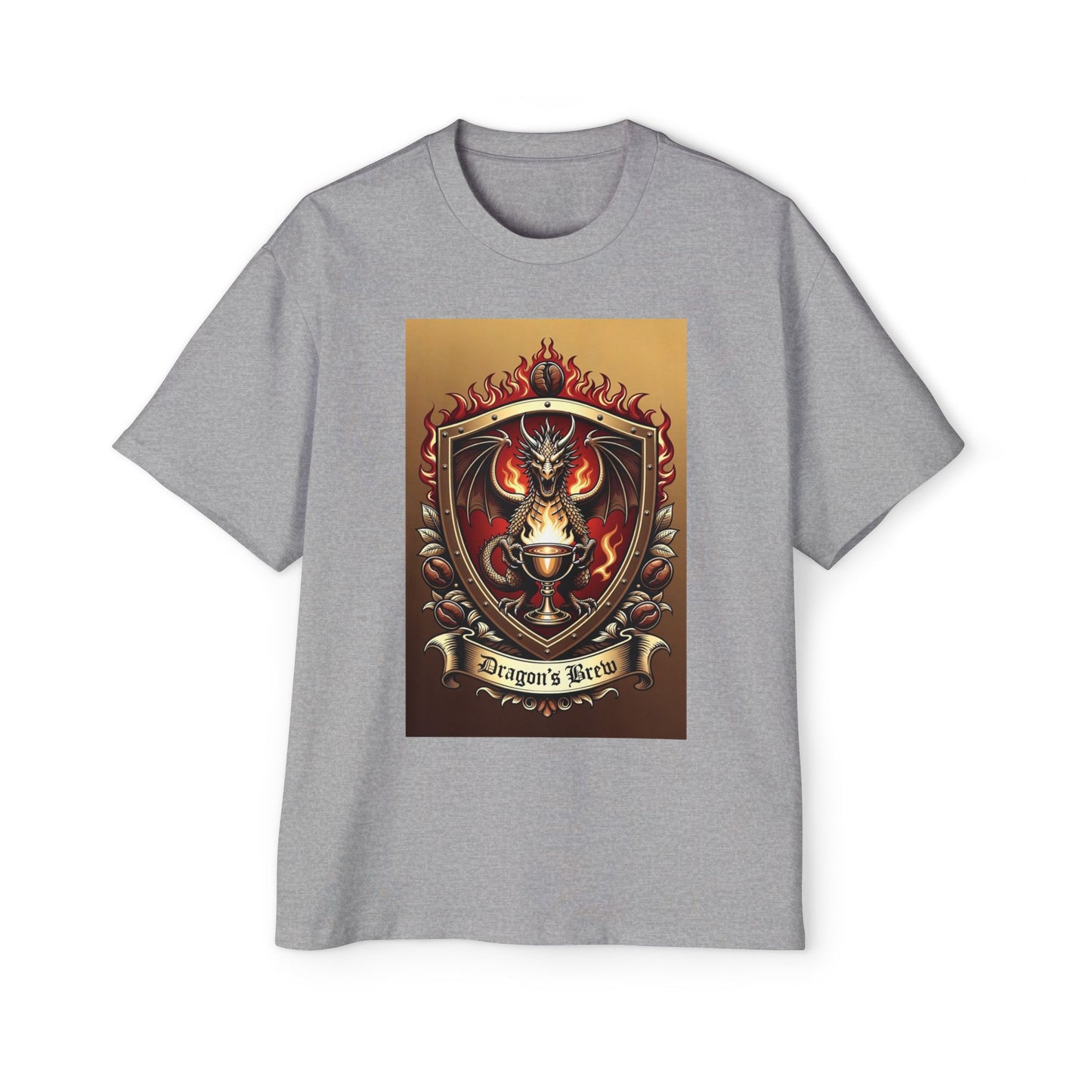 Dragons Brew Graphic Tee — “Dragon’s Brew” Medieval Fantasy Men’s T‑Shirt