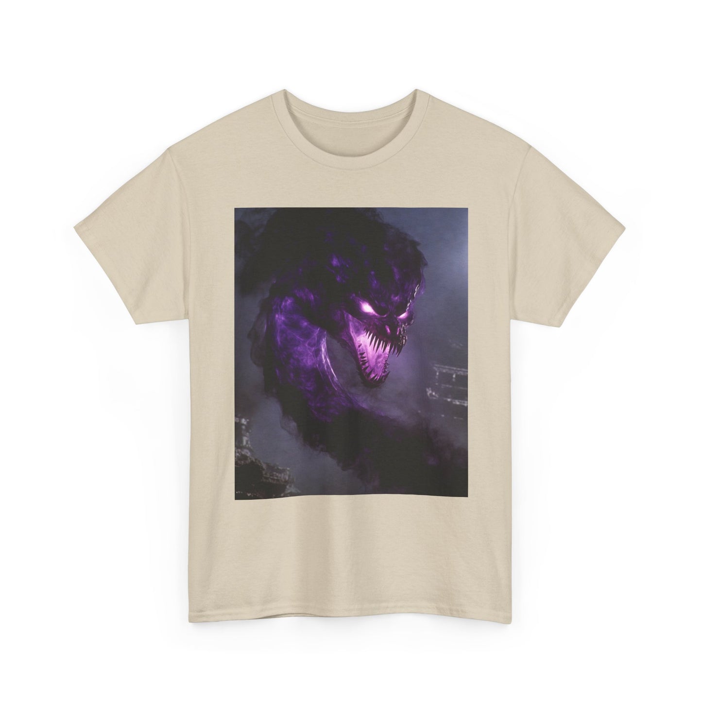 Divine Purple Dragon Ghost Heavy Cotton Tee
