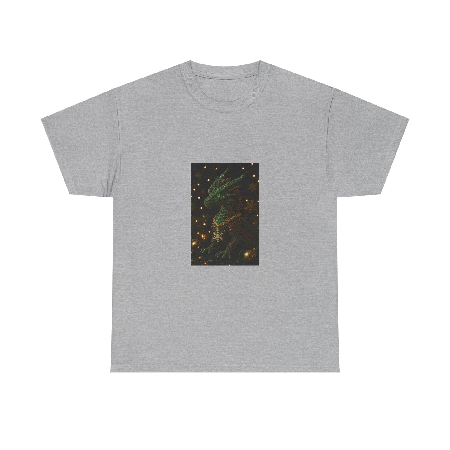 Christmas Dragon Constellation T-Shirt — Mystical Green Dragon & Starry Night Tee