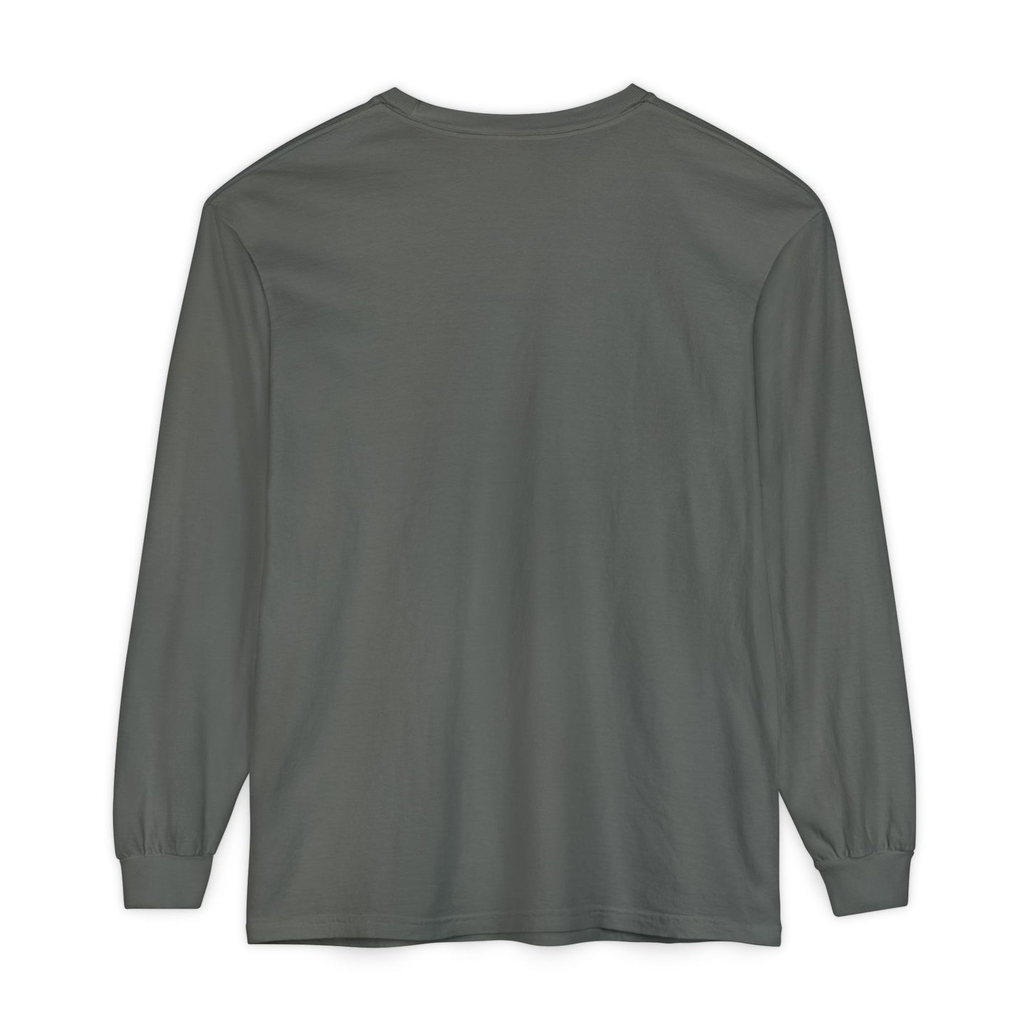 Dragon Pendant Long Sleeve T‑Shirt — Gothic Silver Chain Graphic