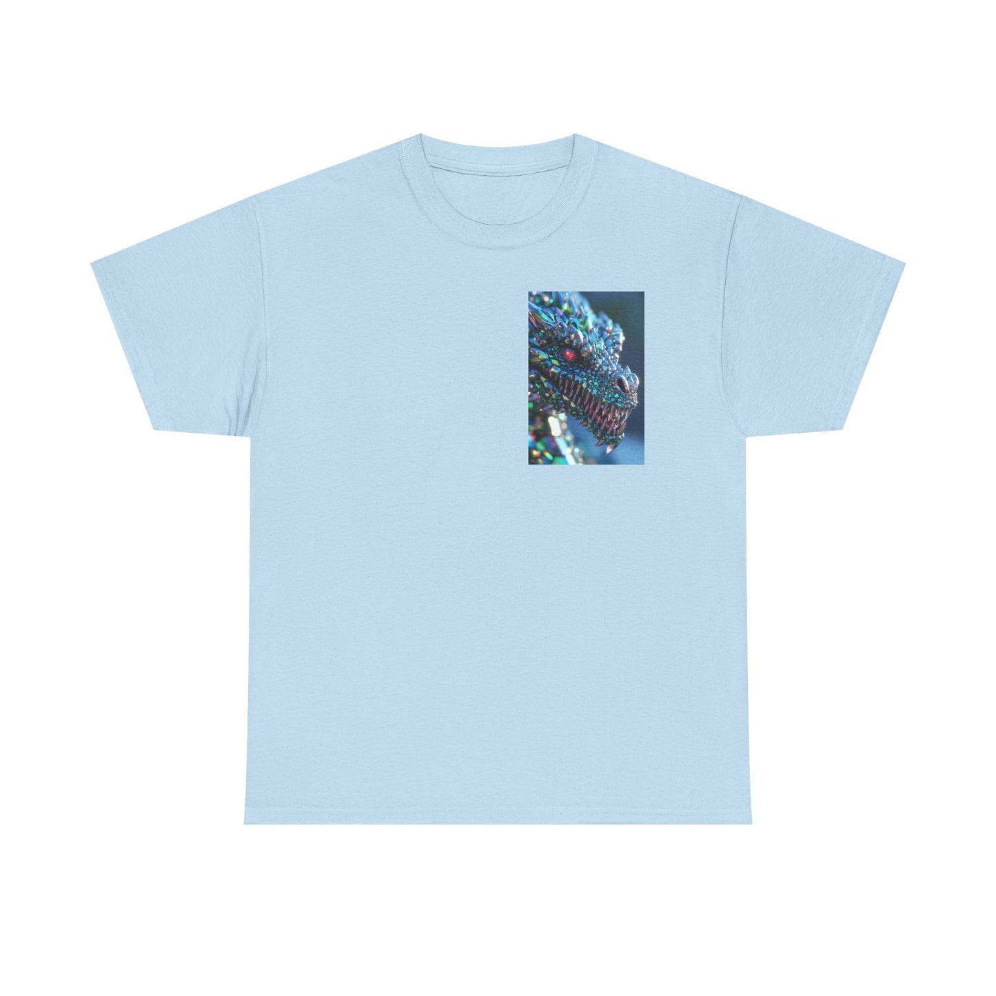 Dragon Scale Graphic Tee — Iridescent Fantasy Lizard Art Shirt