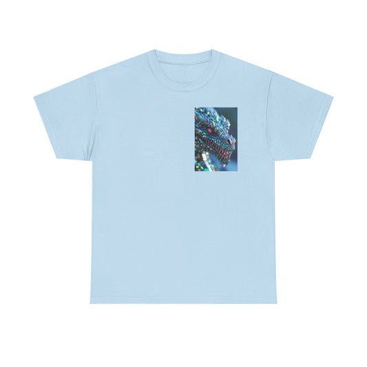 Dragon Scale Graphic Tee — Iridescent Fantasy Lizard Art Shirt