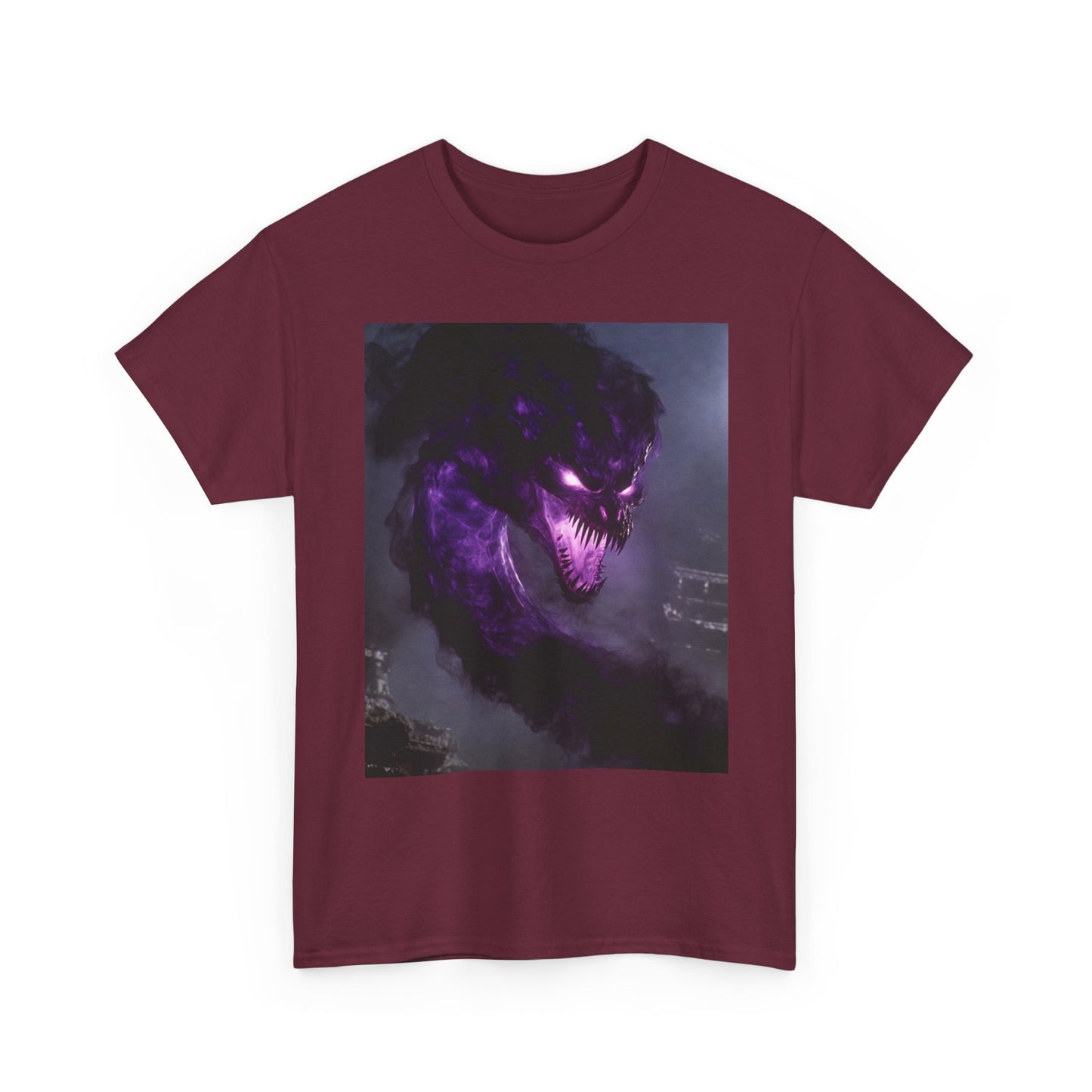 Divine Purple Dragon Ghost Heavy Cotton Tee