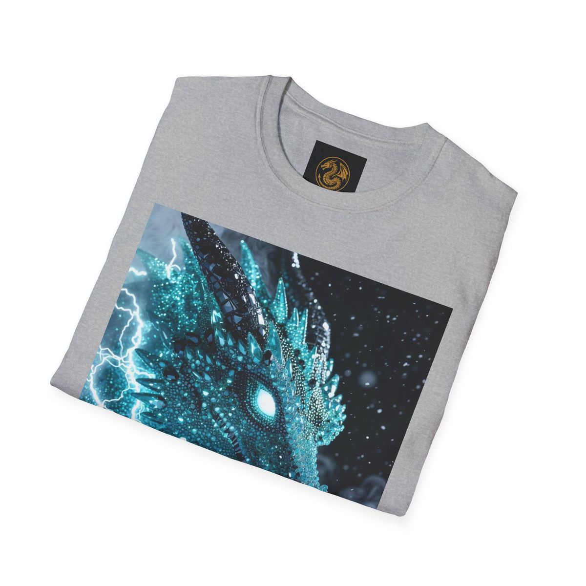 An Ice Dragon T-Shirt — Electric Frost Dragon Graphic Tee
