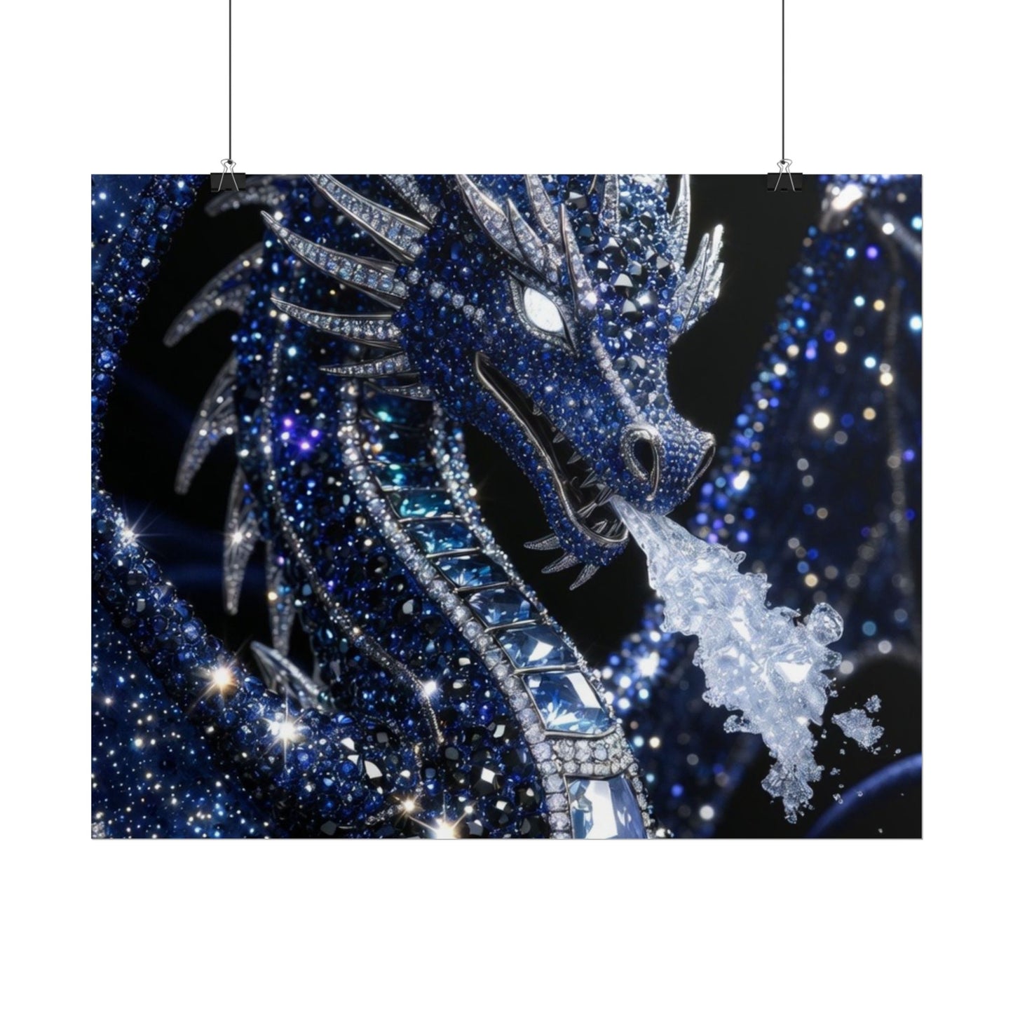 Rolled Poster — Sparkling Ice Dragon Art Print