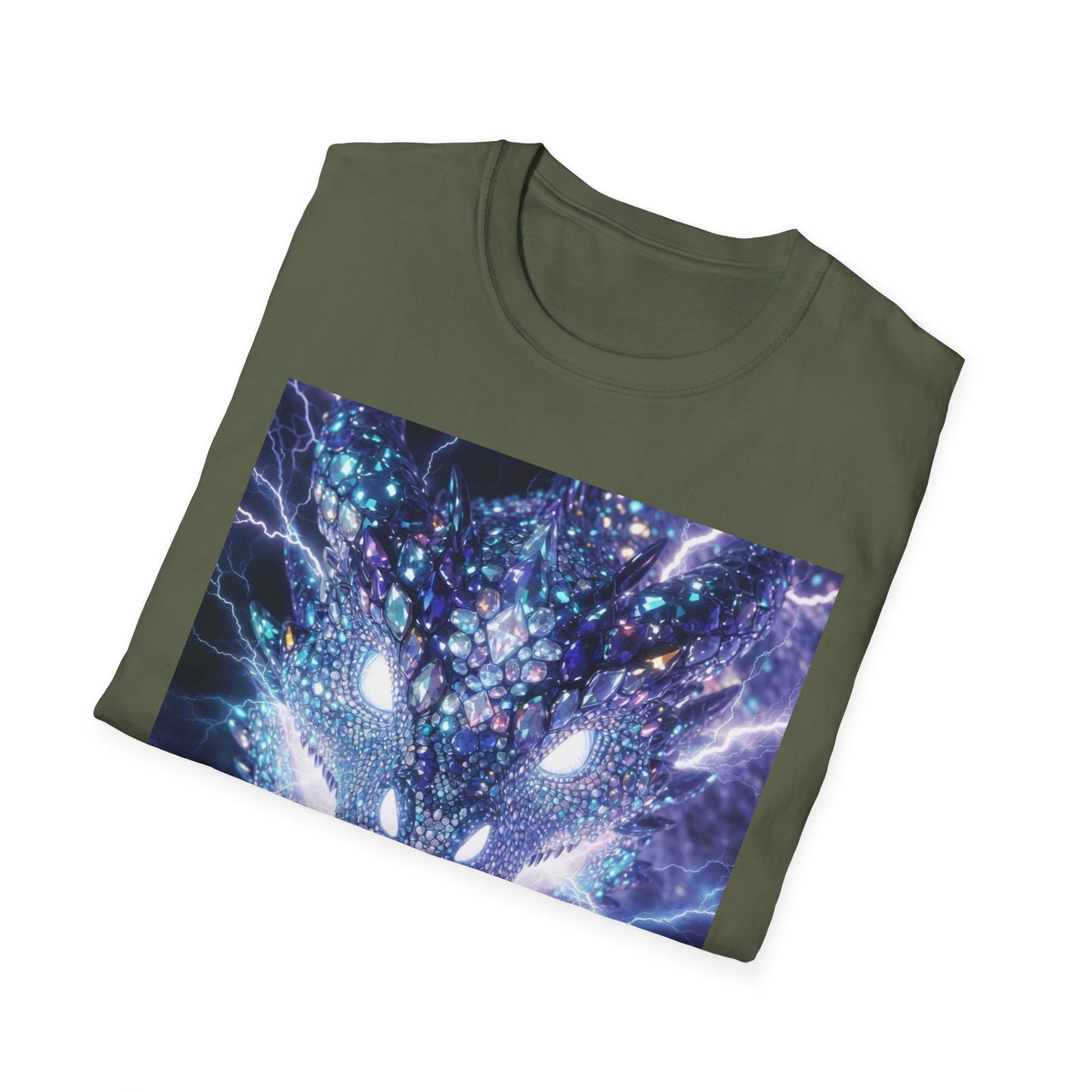 Electric Dragon T-Shirt — Neon Lightning Monster Graphic Tee