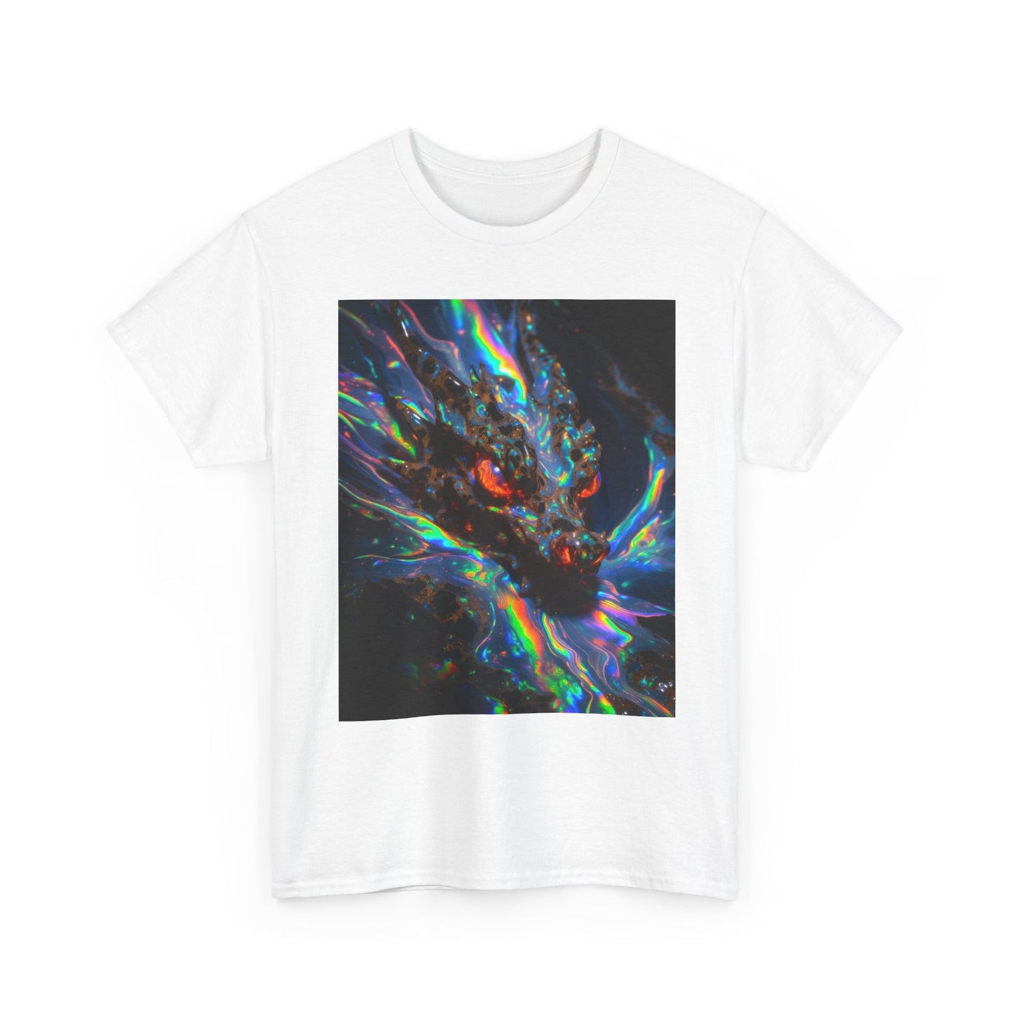 Psychedelic Dragon T-Shirt — Neon Cosmic Dragon Graphic Tee