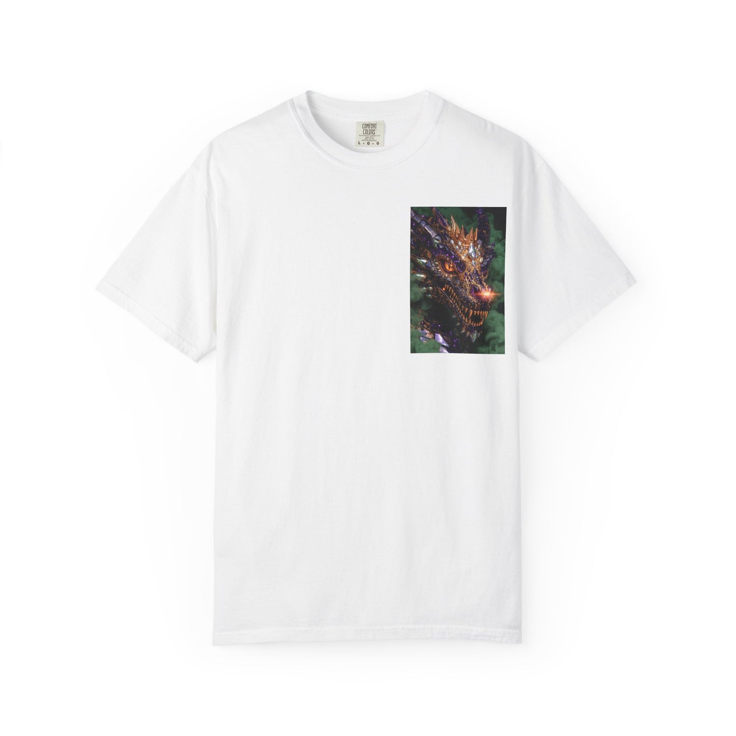 Dragon Pocket Graphic T‑Shirt — Fiery Fantasy Chest Print