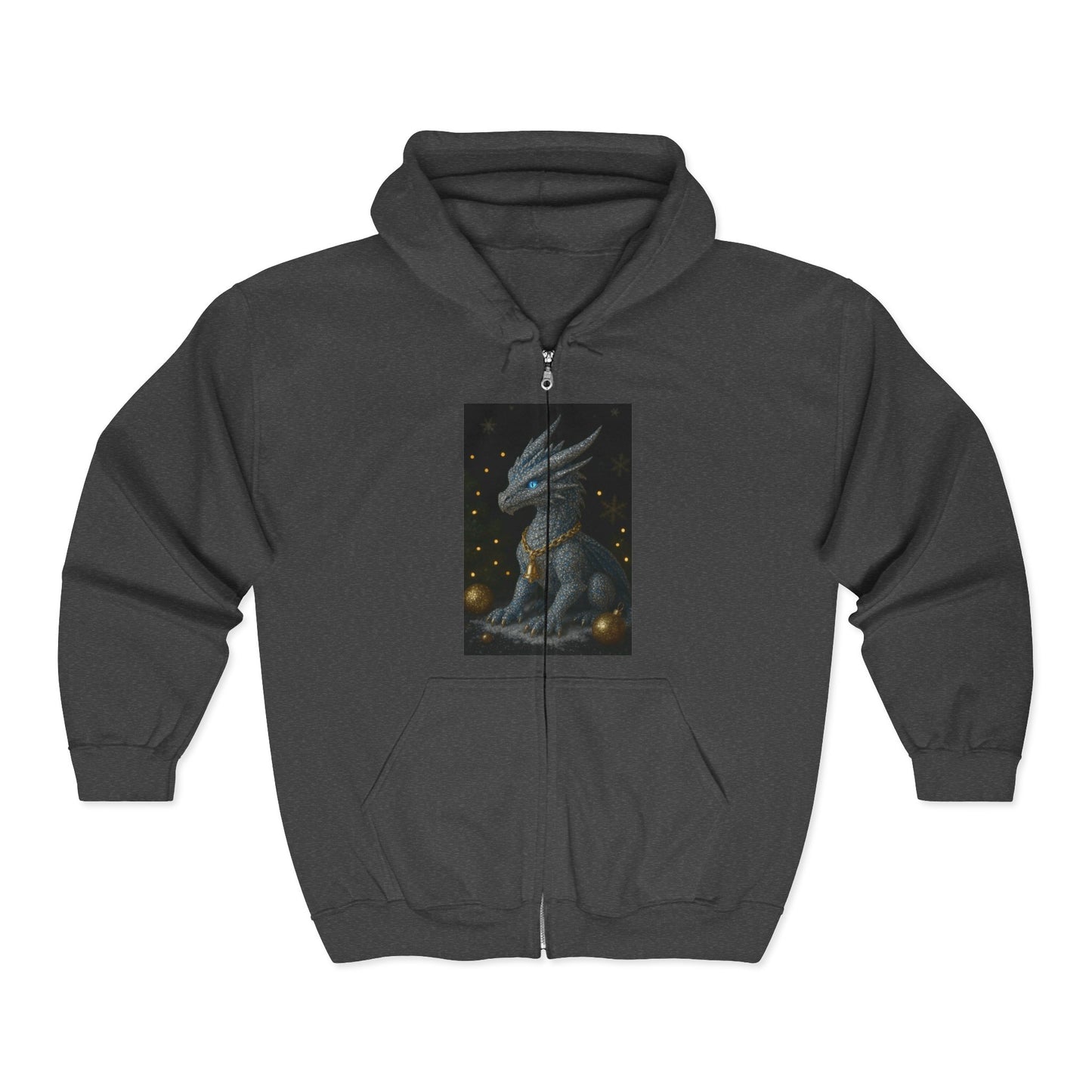 A Christmas Mystical Creature Full Zip Hoodie for Men and Women
