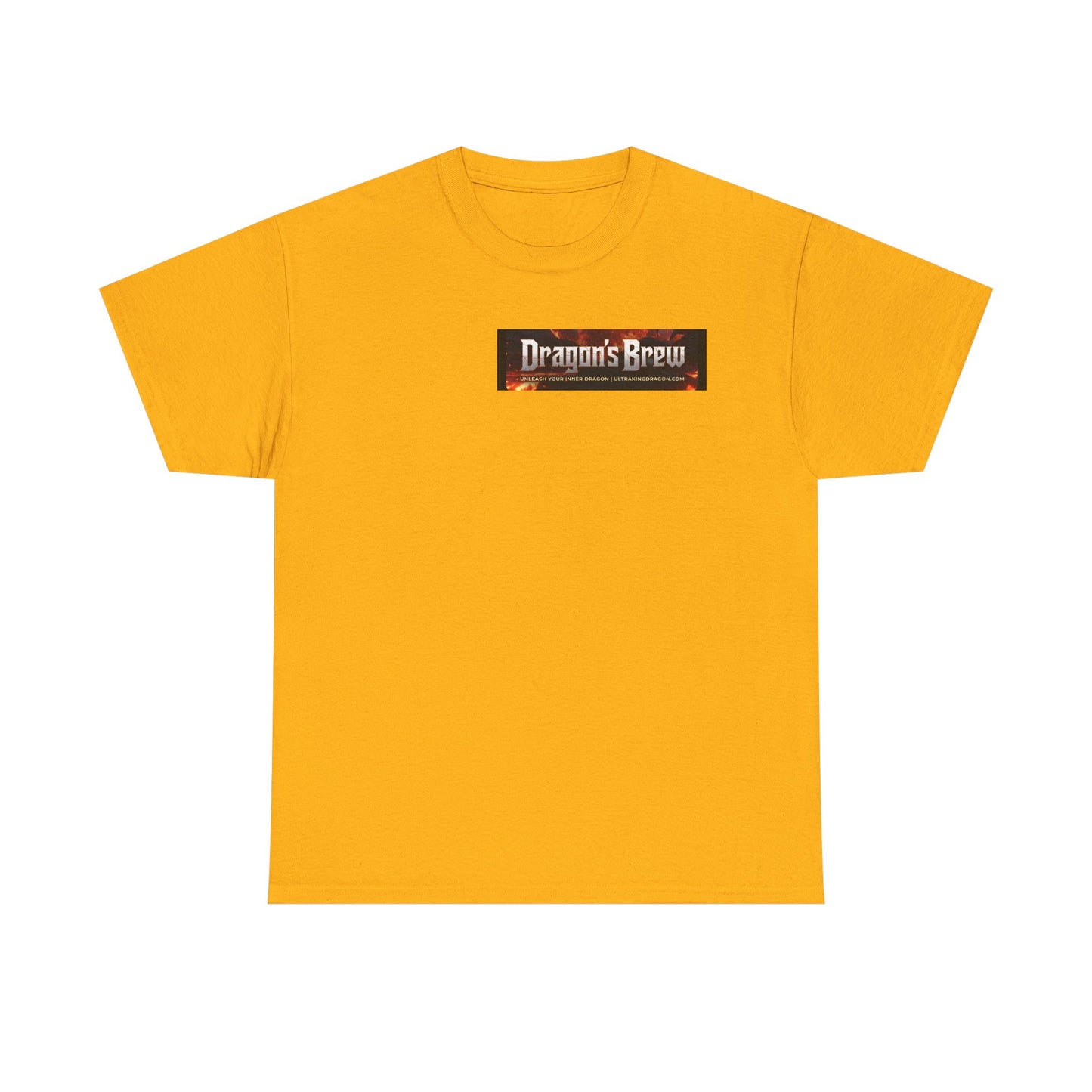 T-Shirt — "Dragon's Brew" Fiery Skull Graphic Tee