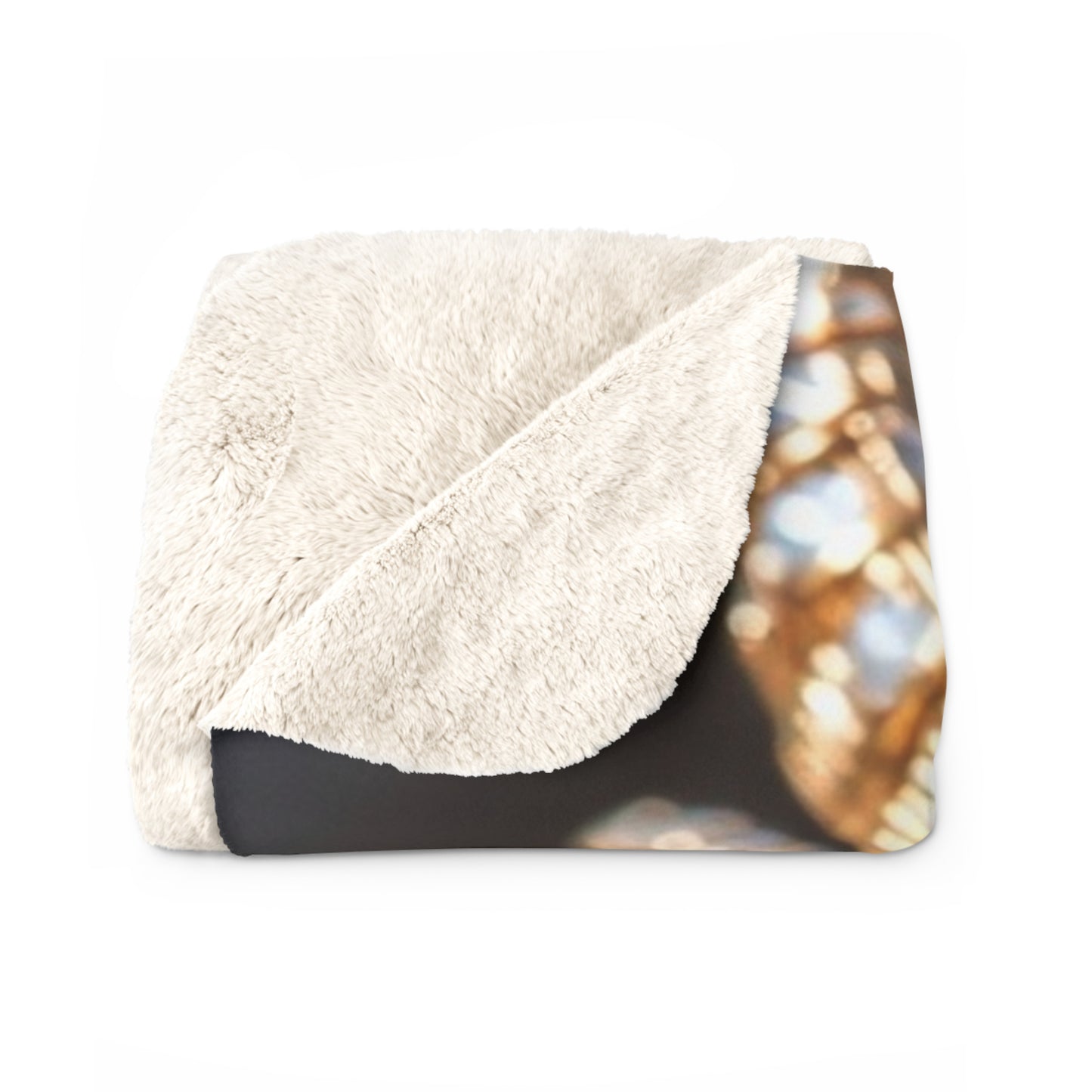 Jeweled Dragon Sherpa Blanket — Cozy Plush Fleece Throw with Gemstone Dragon Design