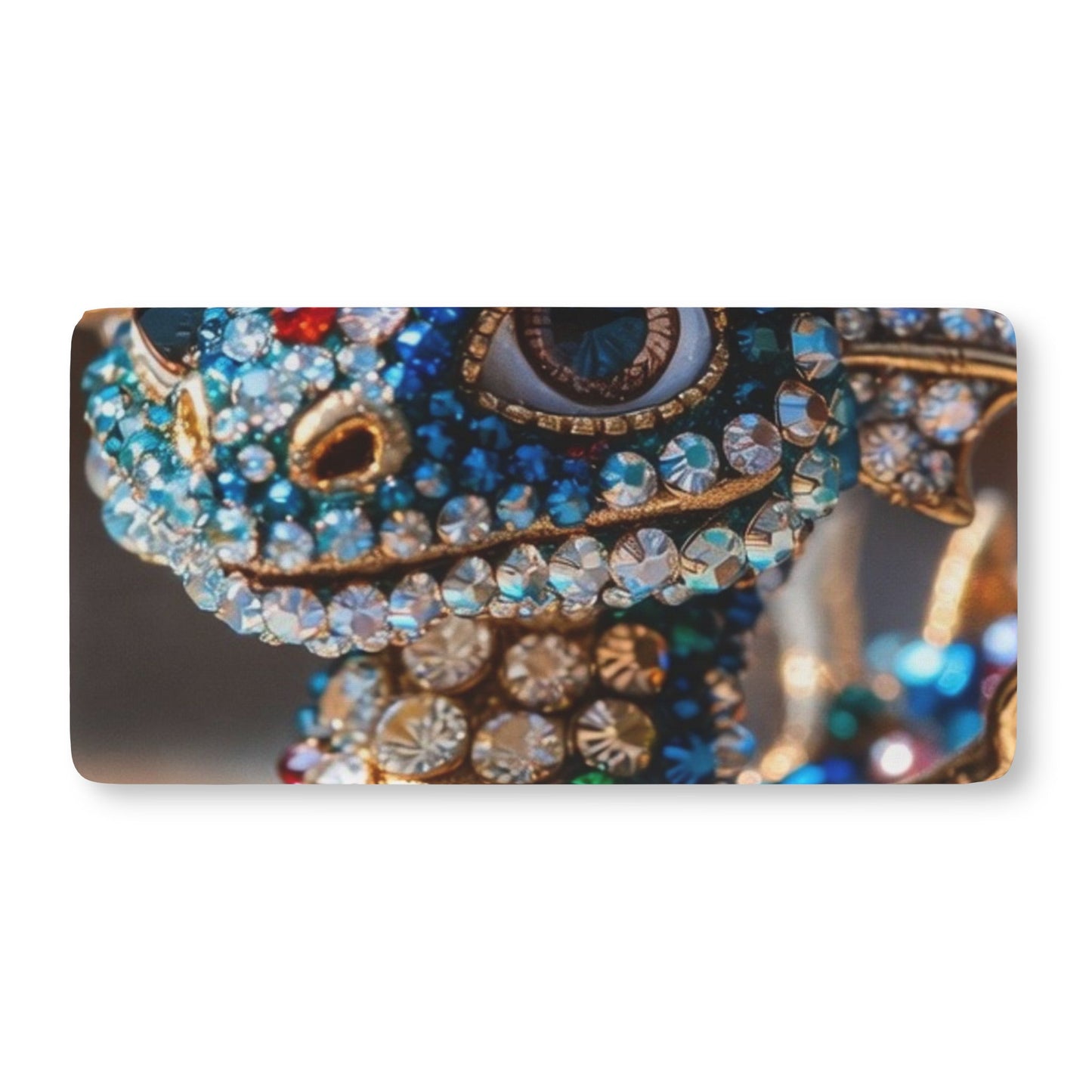 Bejeweled Dragon Baby Fitted Crib Sheet — Sparkling Gemstone Nursery Bedding