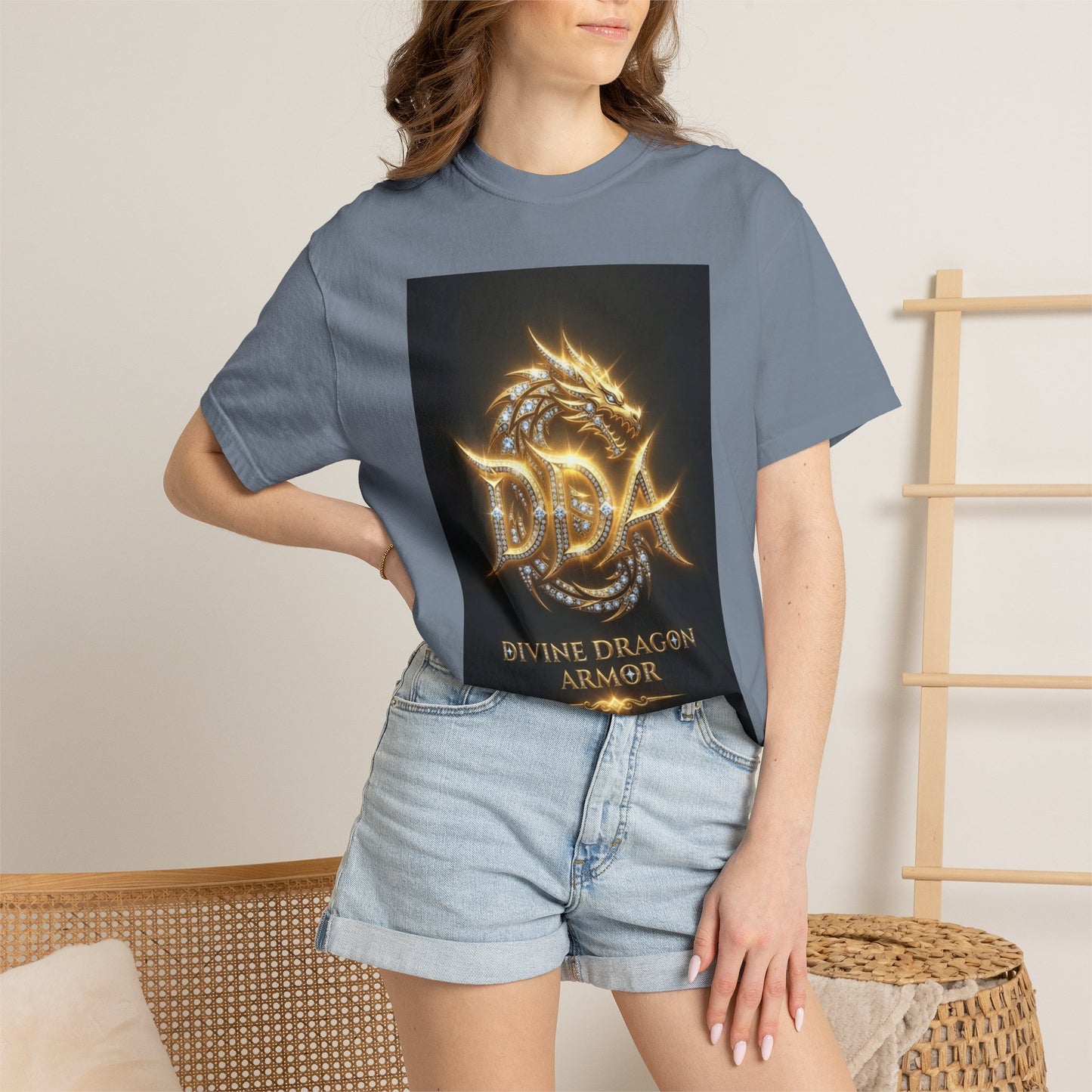 A DIVINE DRAGON ARMOR MEN OR WOMANS Garment-Dyed T-shirt