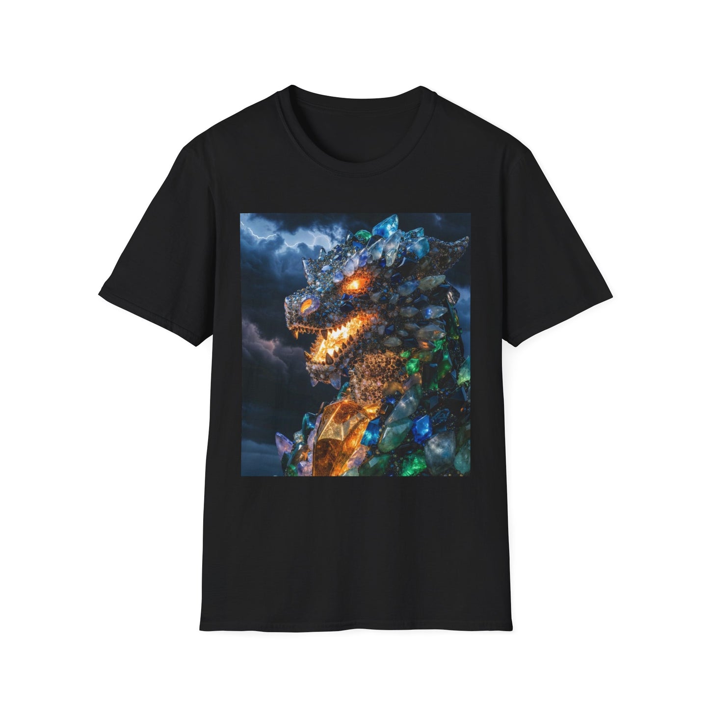 Gemstone Dragon T-Shirt — Fiery Crystal Dragon Graphic Tee