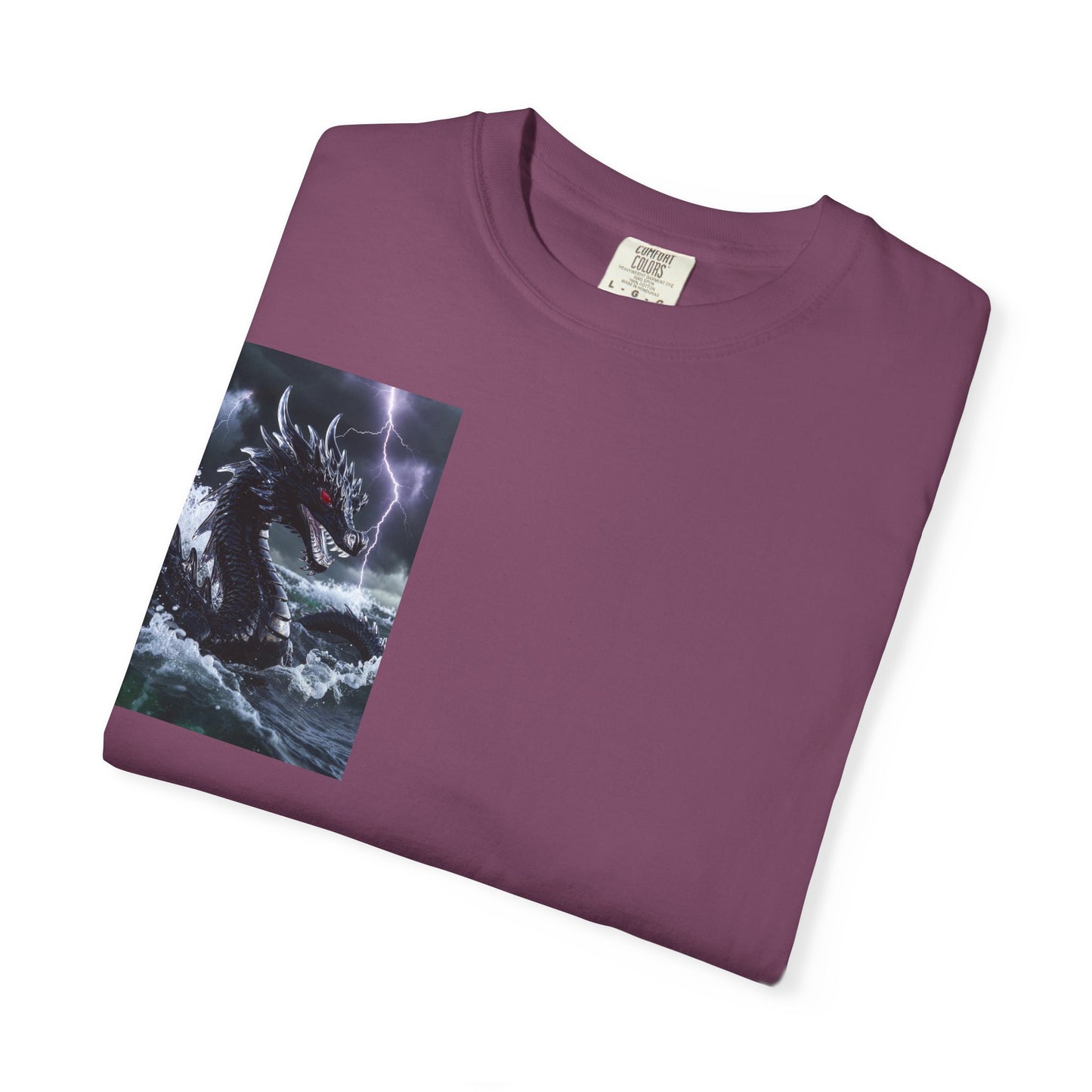 Dragon Storm Graphic T-Shirt — Dark Fantasy Chest Print