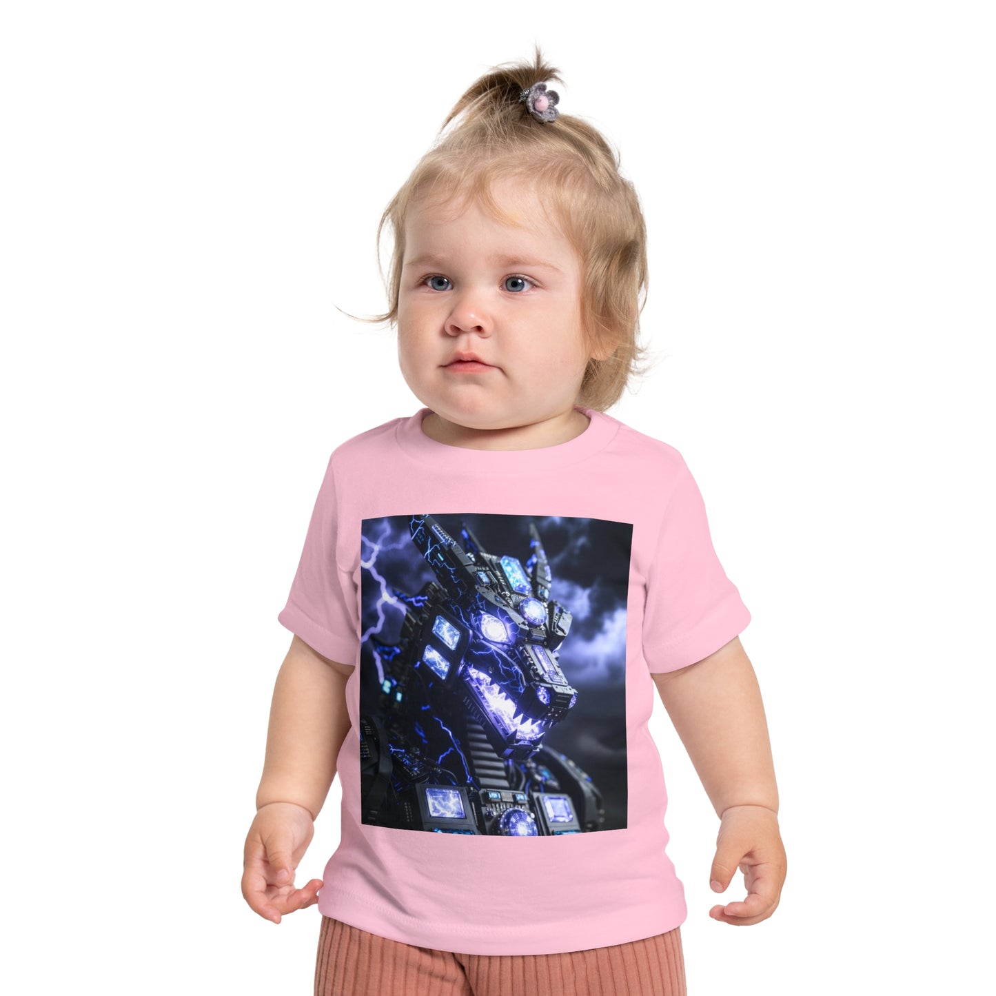 Baby T-Shirt — Divine Dragon Armor Lightning Robot Graphic
