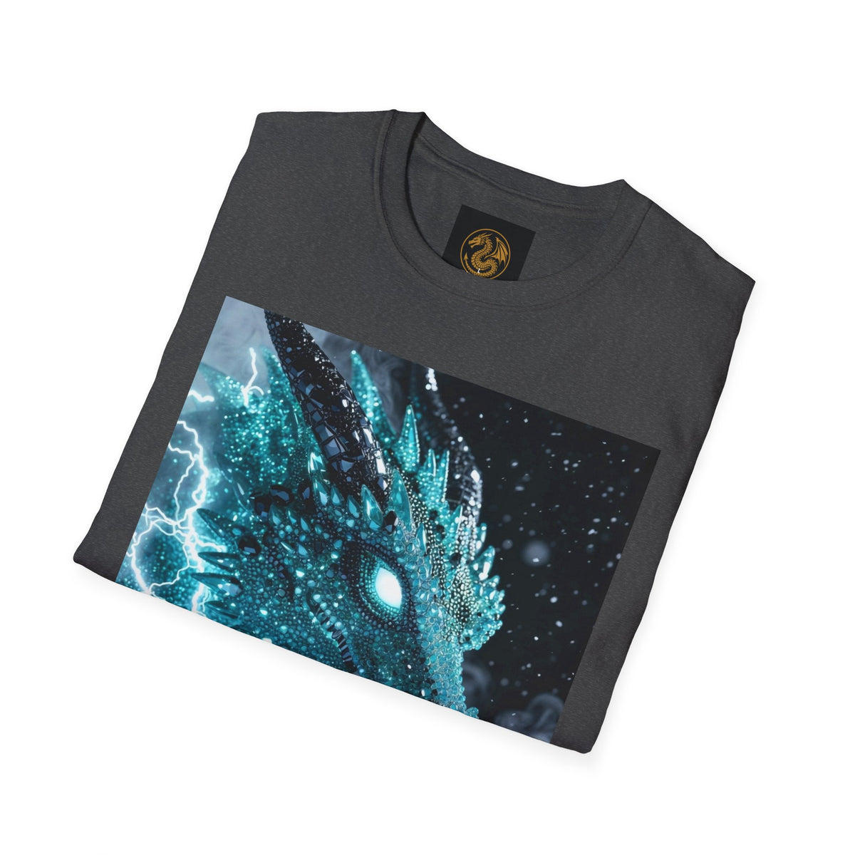 An Ice Dragon T-Shirt — Electric Frost Dragon Graphic Tee