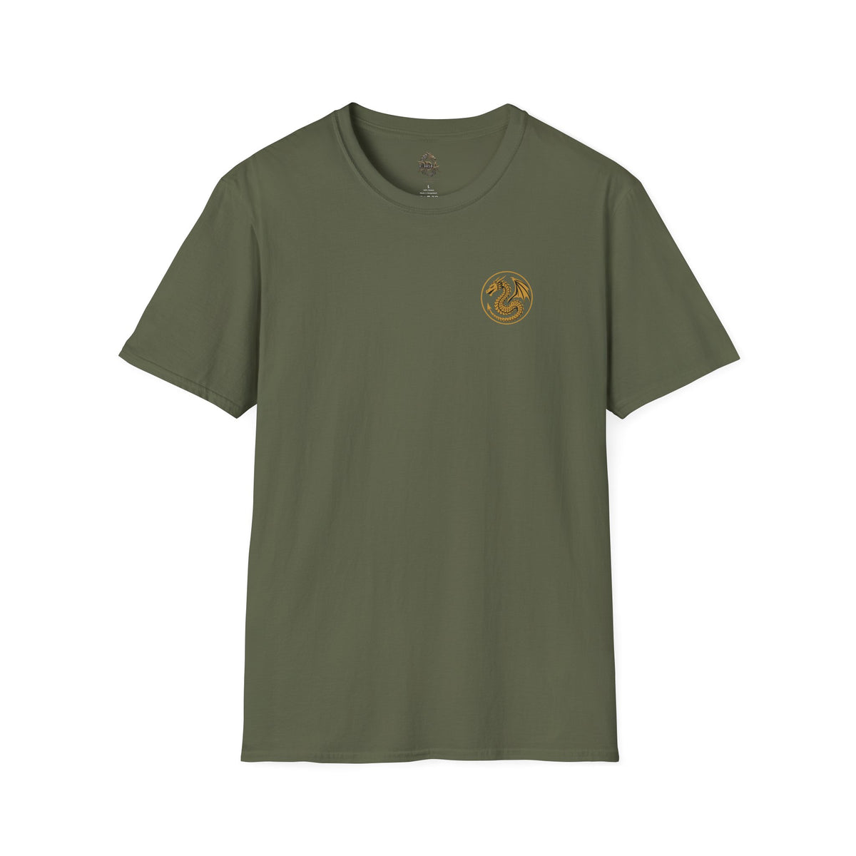 A # 1 Selling Divine Dragon Armor Pocket T-Shirt — Vintage Gold Emblem Tee