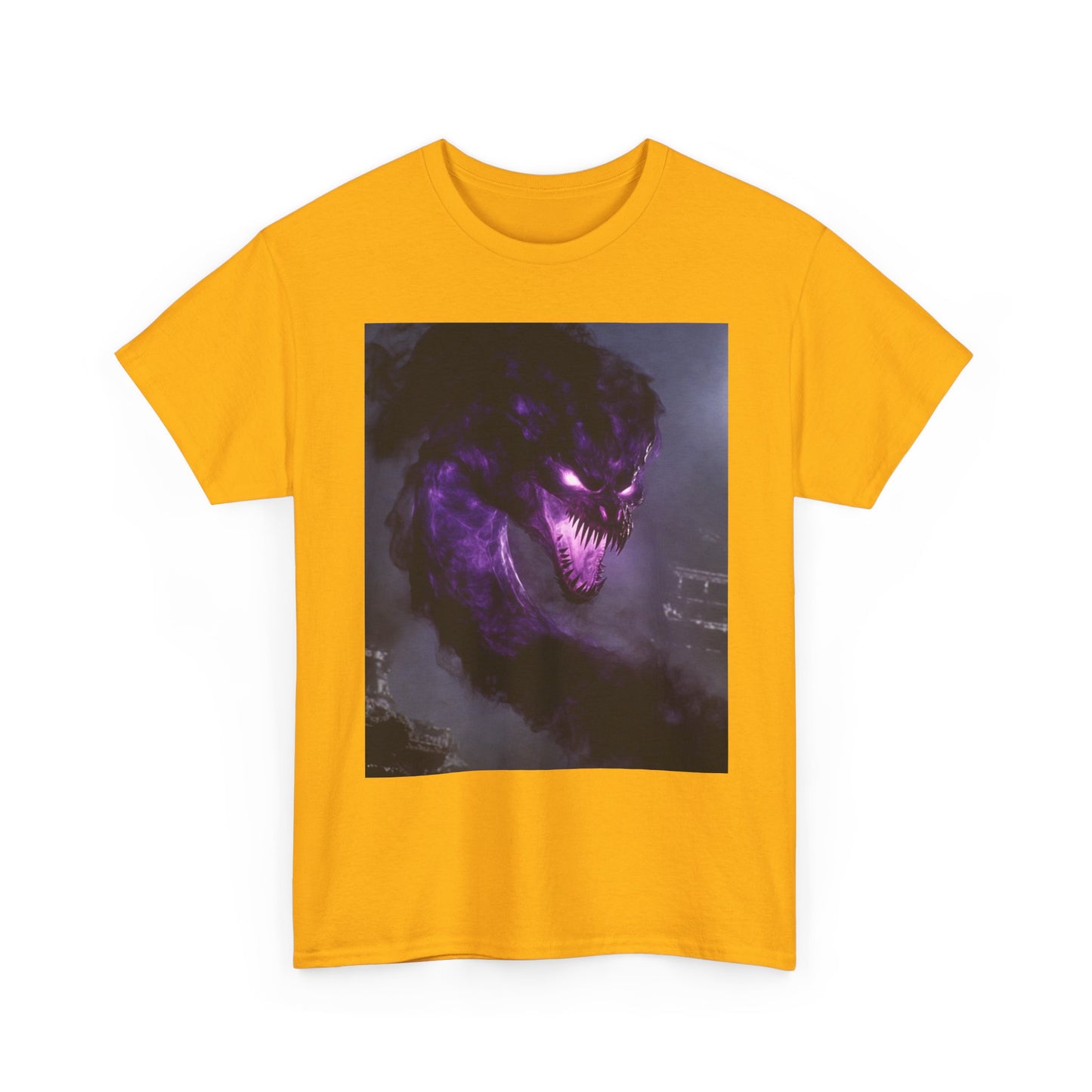 Divine Purple Dragon Ghost Heavy Cotton Tee