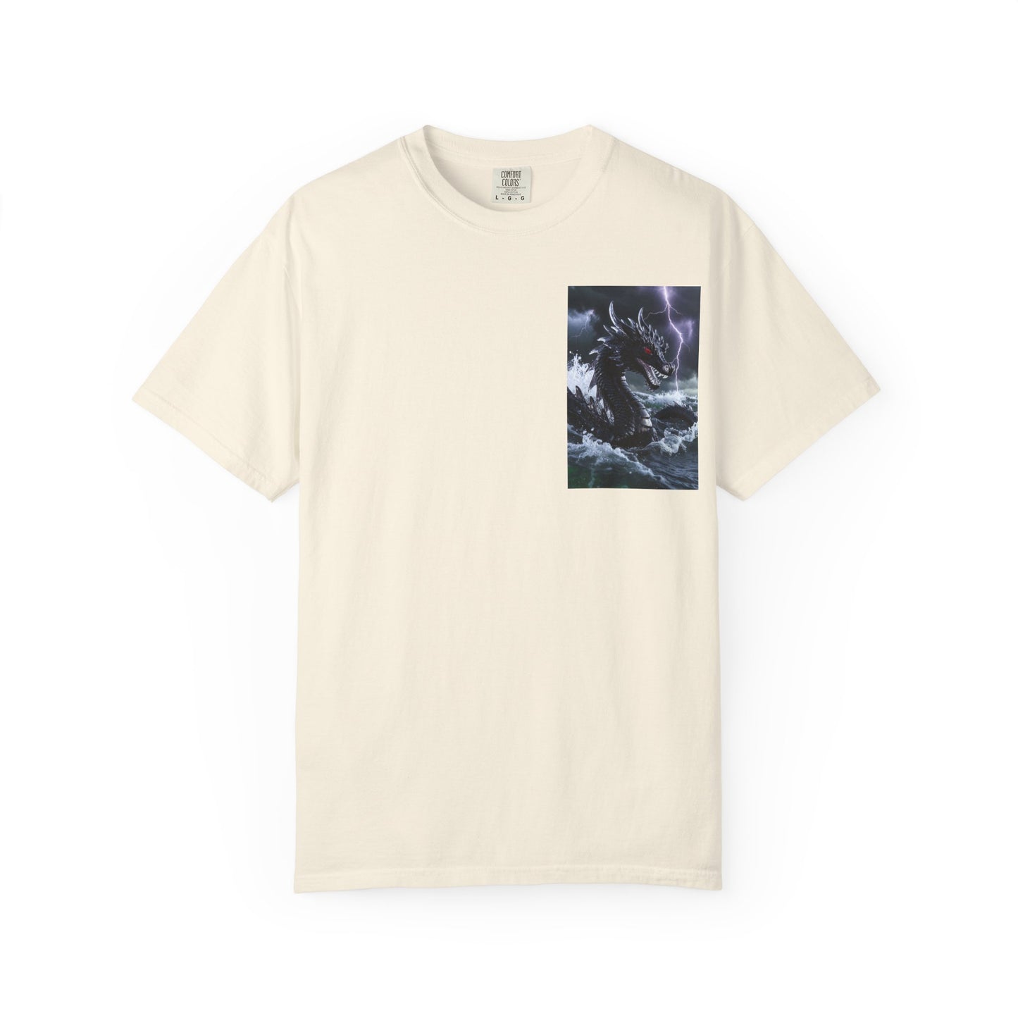 A Dragon Storm Graphic T-Shirt — Dark Fantasy Chest Print
