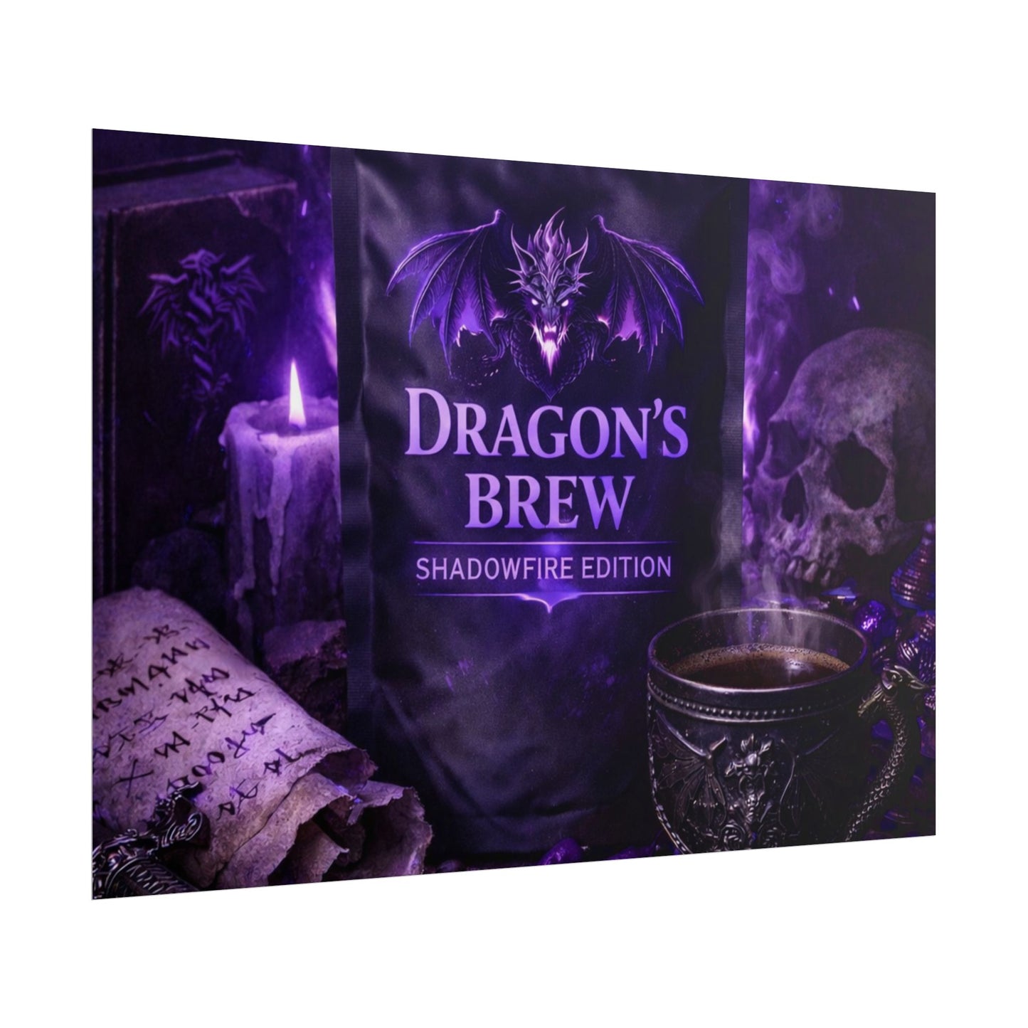 Rolled Poster — "Dragon’s Brew: Shadowfire Edition" Fantasy Poster