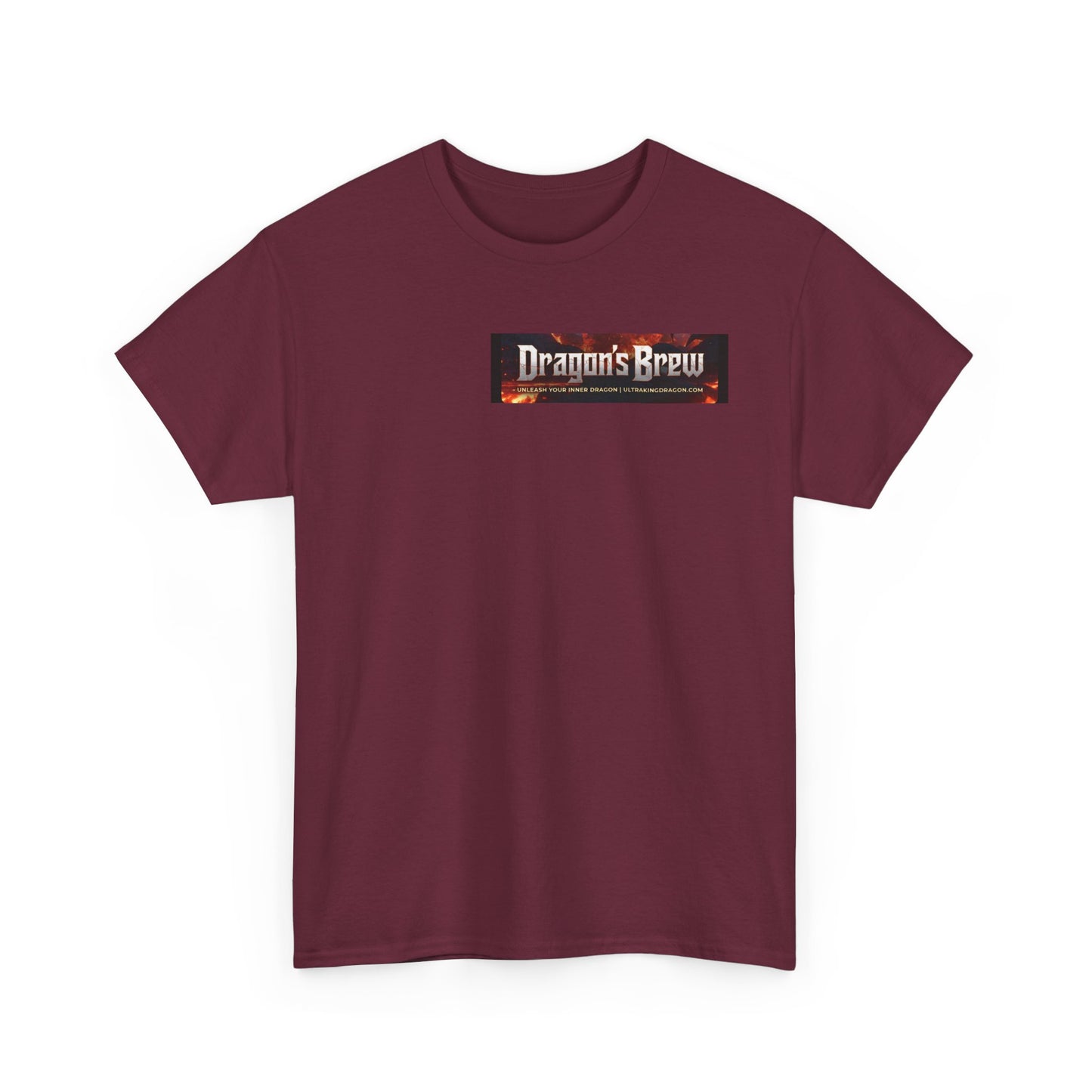 T-Shirt — "Dragon's Brew" Fiery Skull Graphic Tee