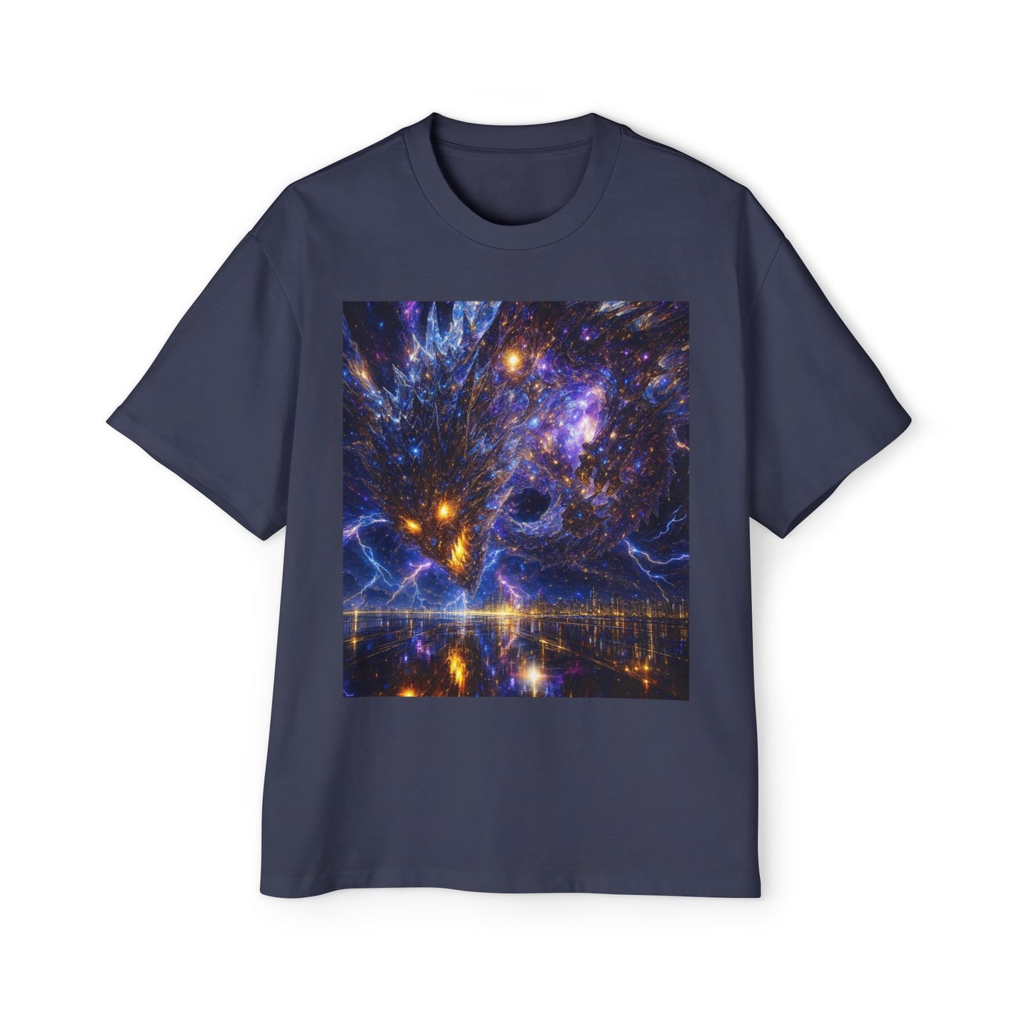 Men's Oversized Cosmic Art Tee - Unique Space Graphic T-Shirt for Casual Wear, Sci-Fi Lovers, Gift for Birthdays, Festivals, Art Enthusiasts