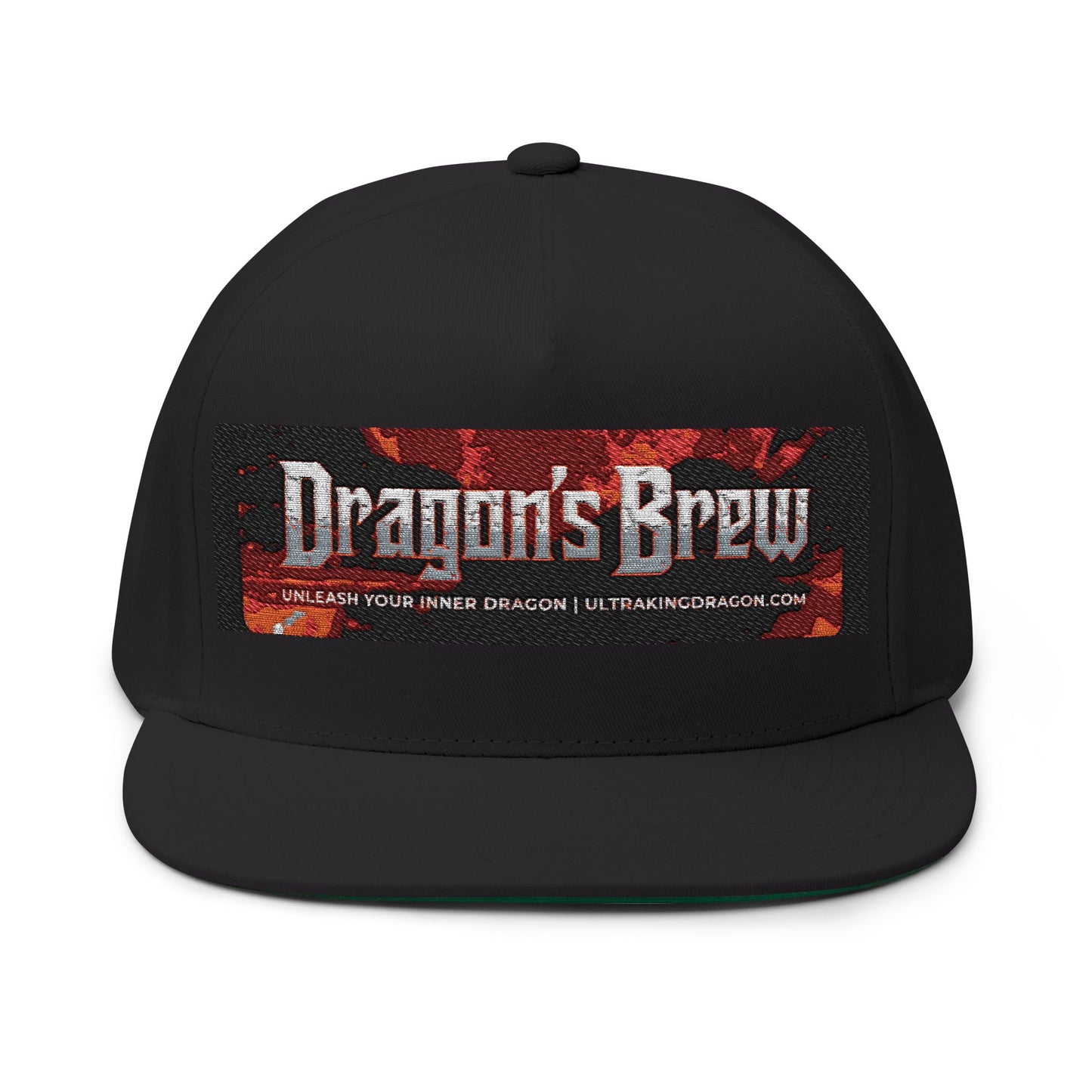 Dragon's Brew Embroidered Flat Bill Cap