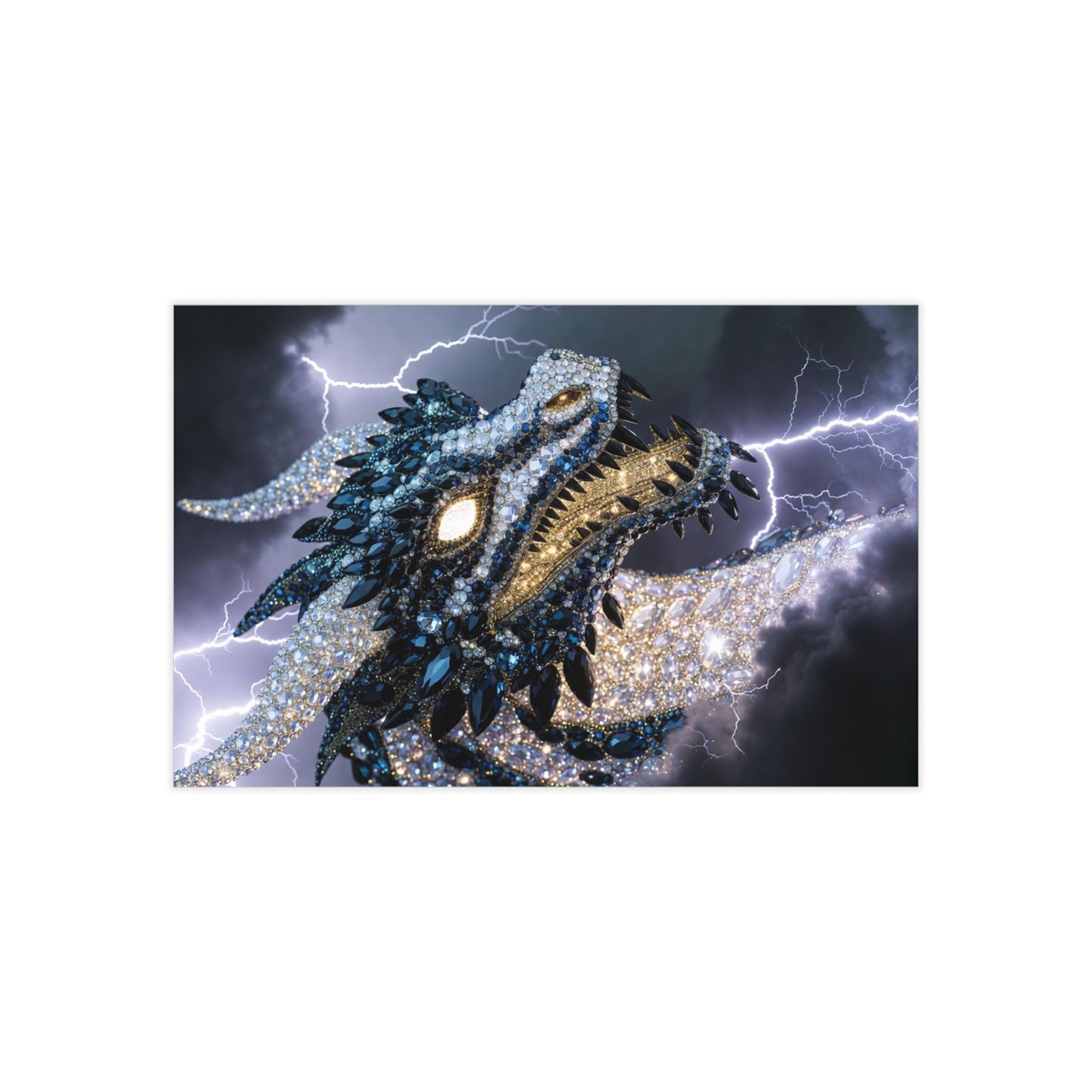 Dragon Armor Business Cards — 100 PC Promotional Cards with Golden Dragon Design