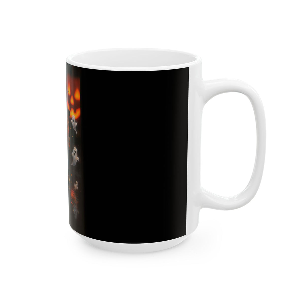 A Halloween Ghosts Ceramic Mug, Spooky Decor, Fall Coffee Cup, Halloween Gift, Cute Ghost Mug