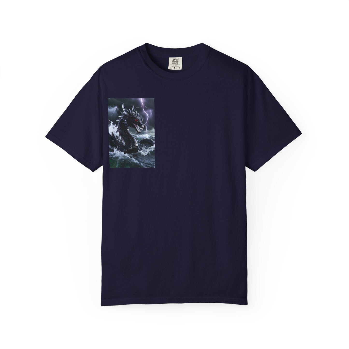 Dragon Storm Graphic T-Shirt — Dark Fantasy Chest Print