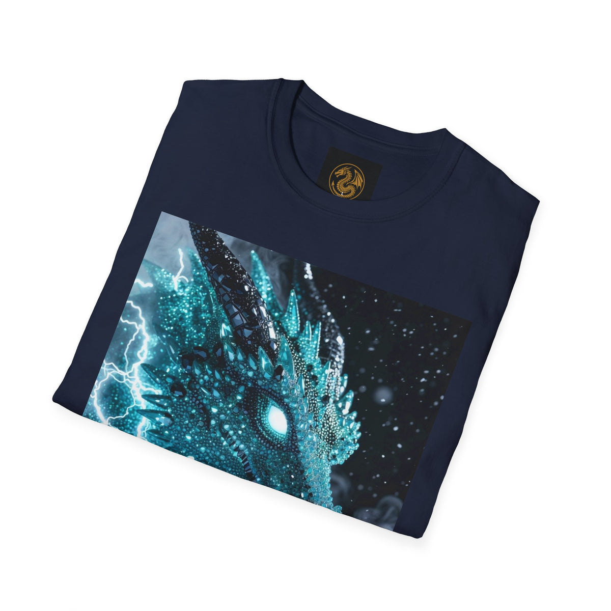 An Ice Dragon T-Shirt — Electric Frost Dragon Graphic Tee