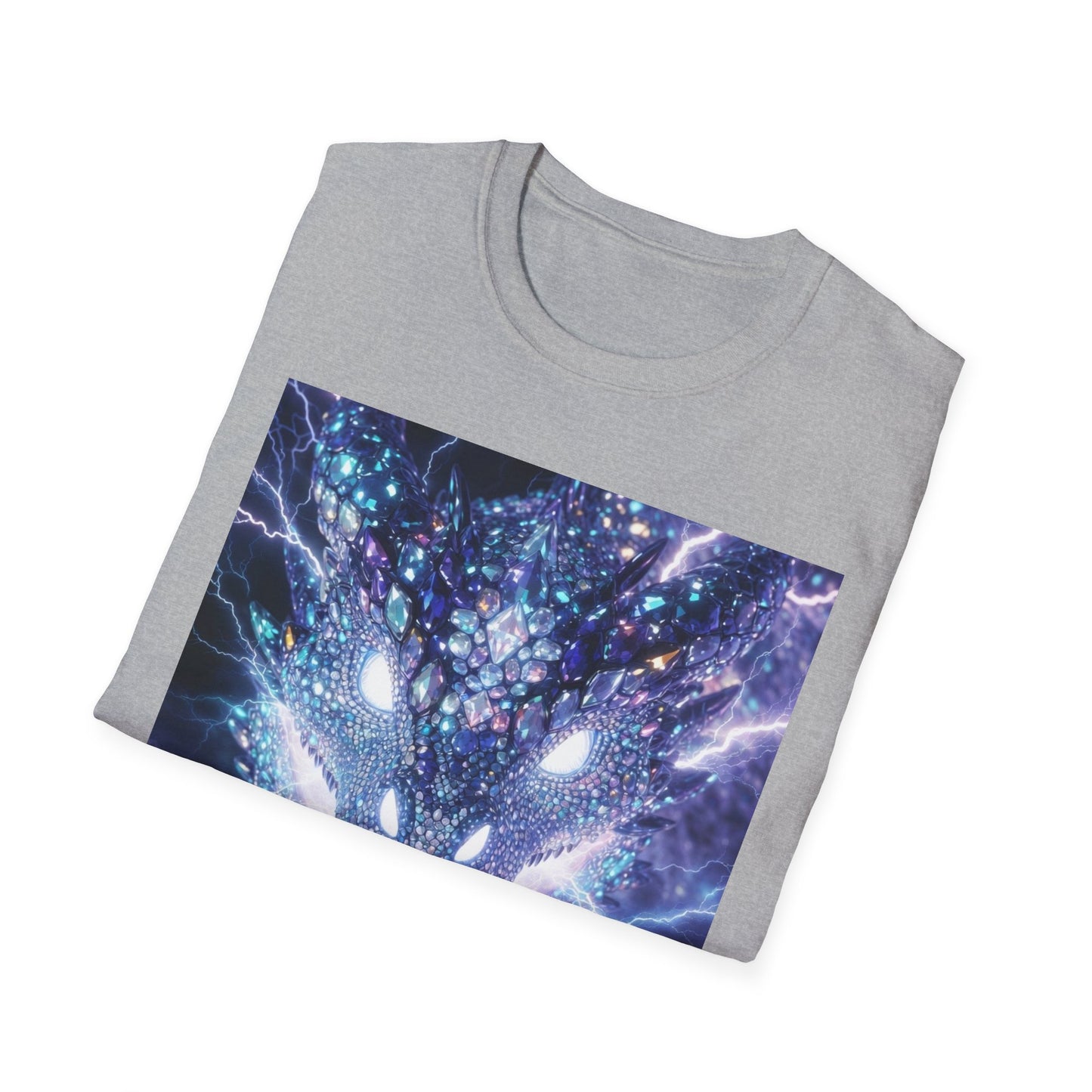 Electric Dragon T-Shirt — Neon Lightning Monster Graphic Tee