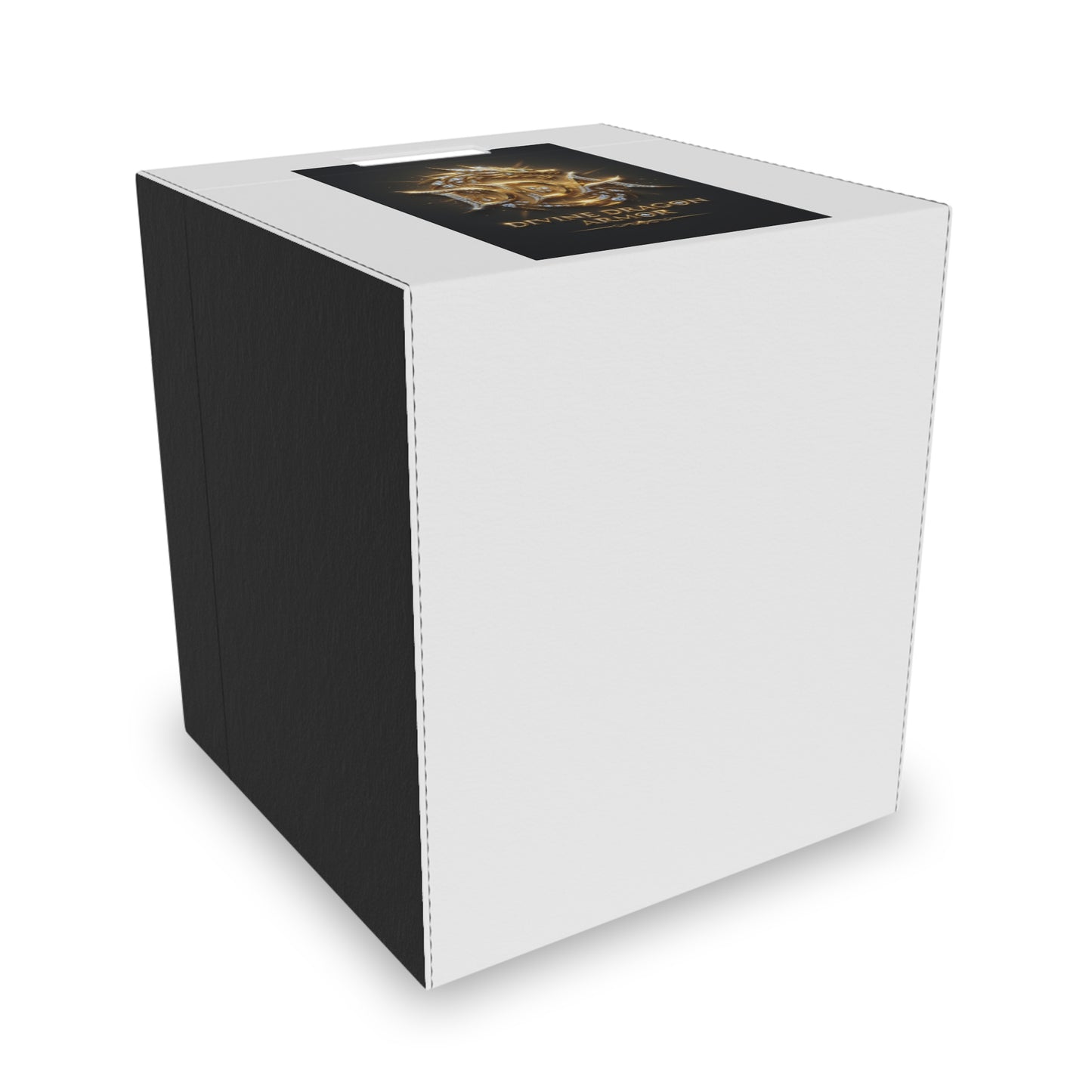 Dragon Emblem Felt Storage Box — Decorative Foldable Organizing Bin