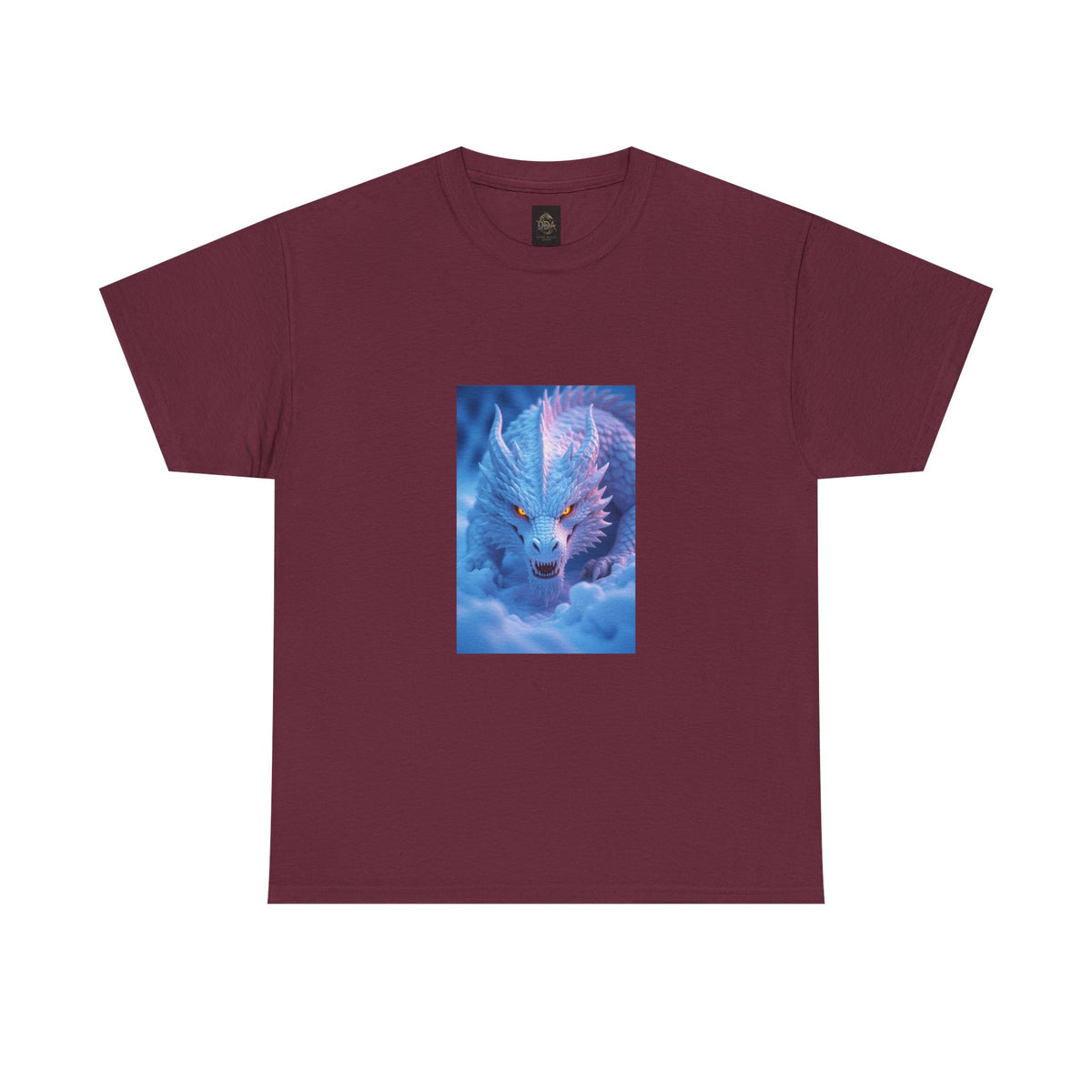 A Mystic Blue Dragon Tee — Ethereal Fantasy Animal Graphic T-Shirt