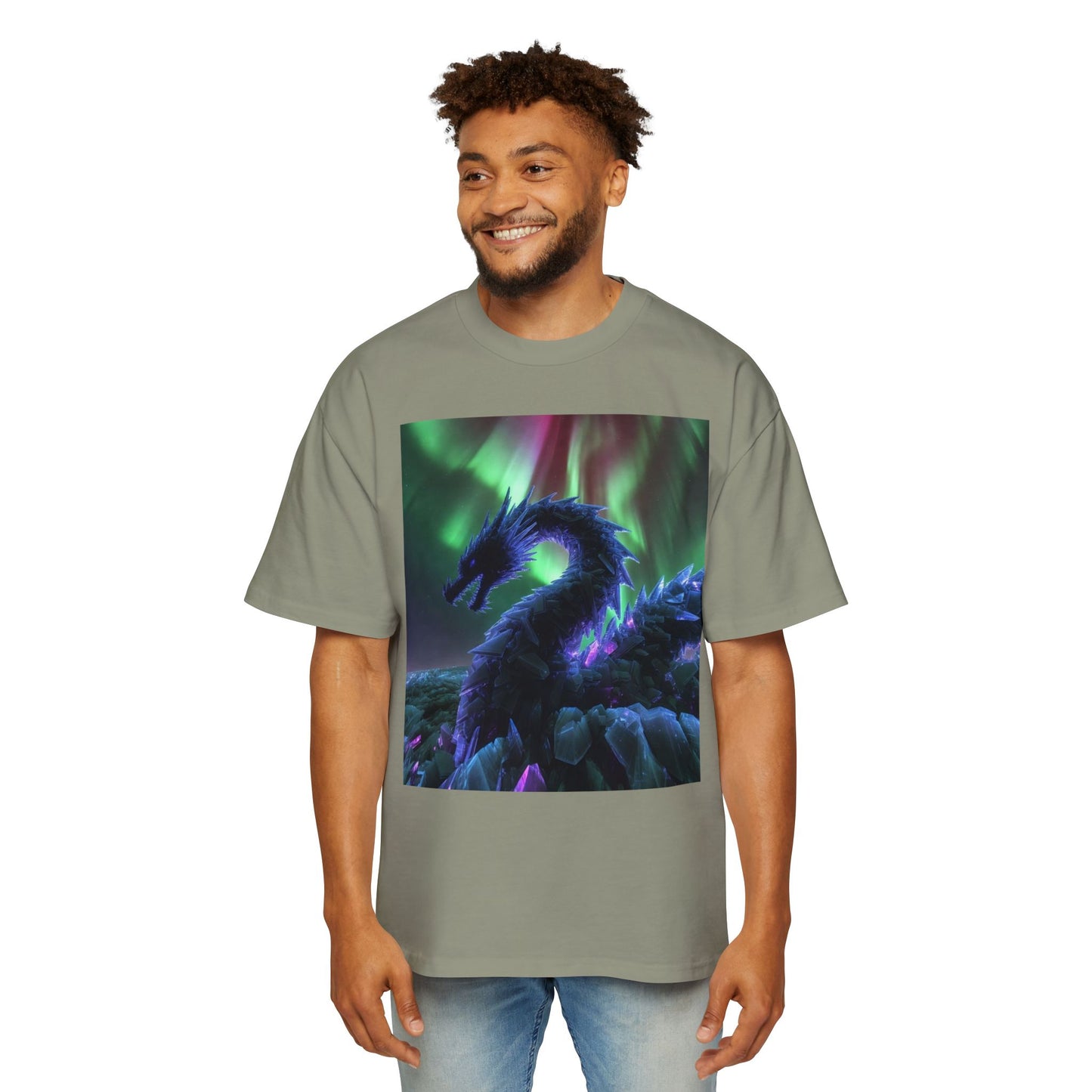 Northern Lights Dragon Tee — Fantasy Dragon Graphic T-Shirt