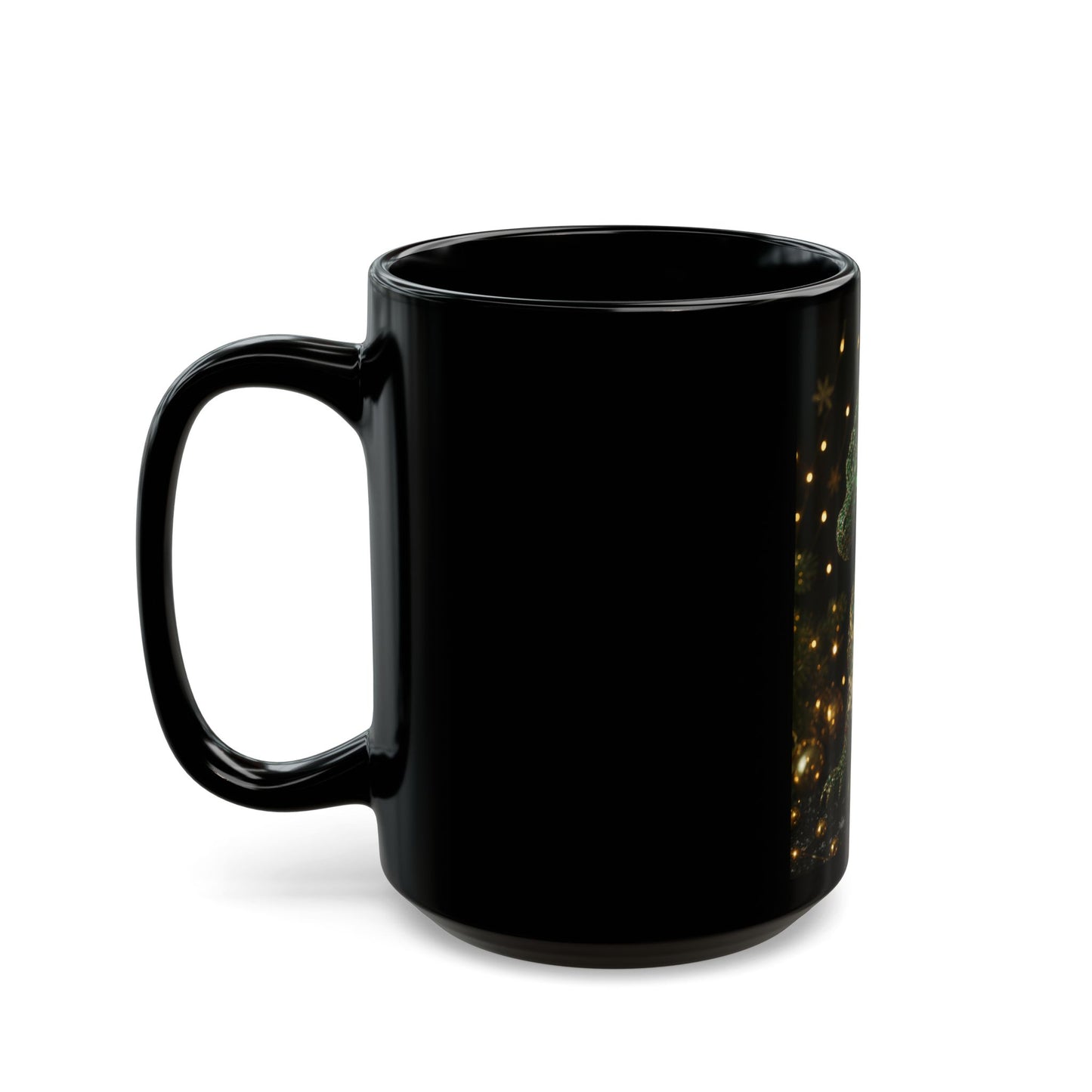 A Christmas GIFT Fantasy Dragon Mug - Enchanted 11oz/15oz Black Coffee Cup