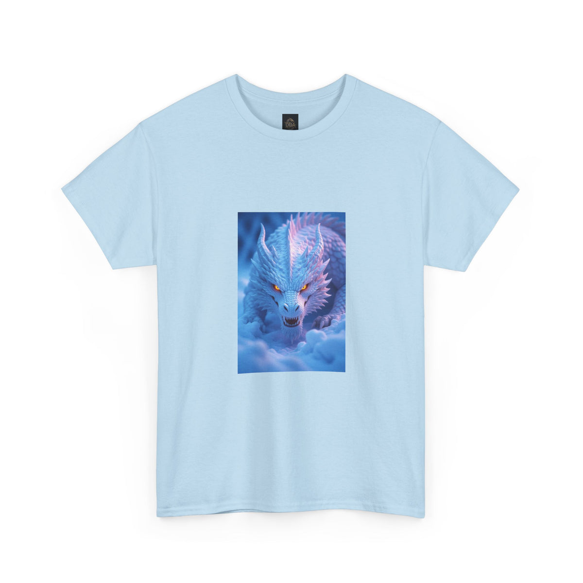 A Mystic Blue Dragon Tee — Ethereal Fantasy Animal Graphic T-Shirt