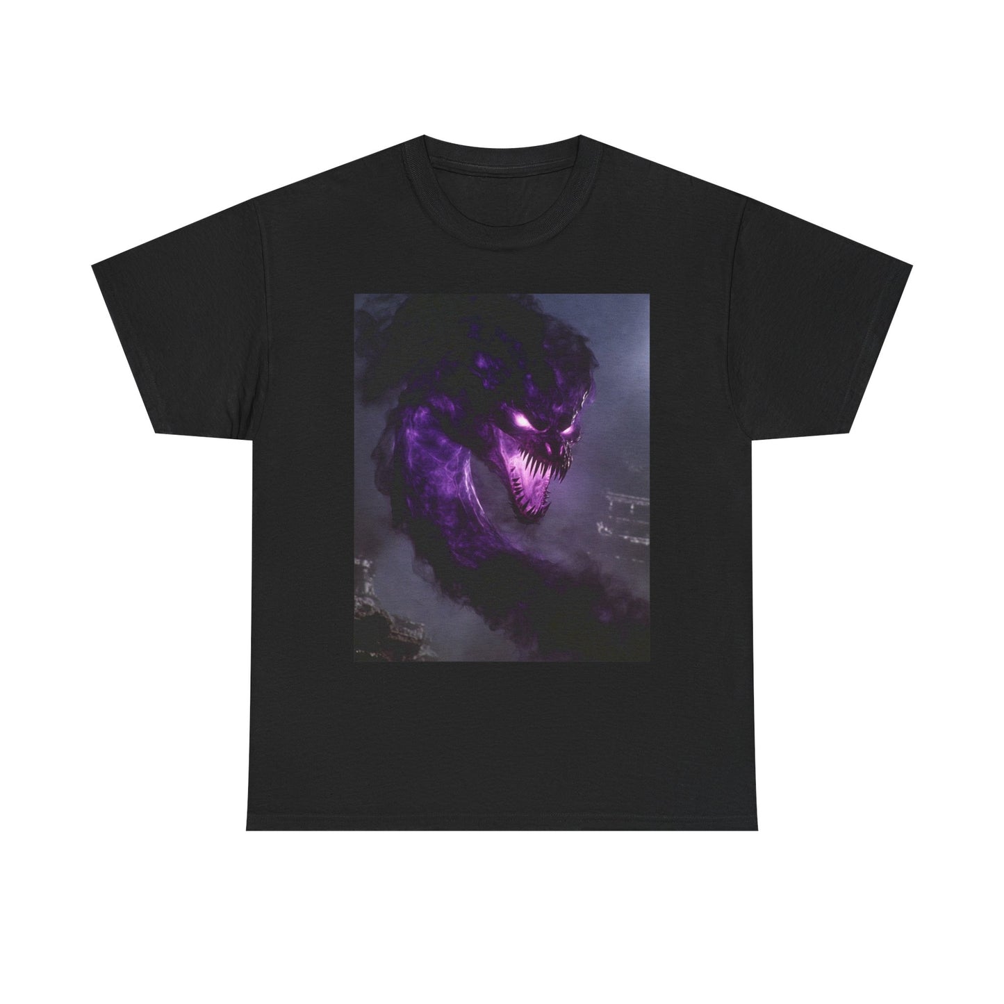 Divine Purple Dragon Ghost Heavy Cotton Tee