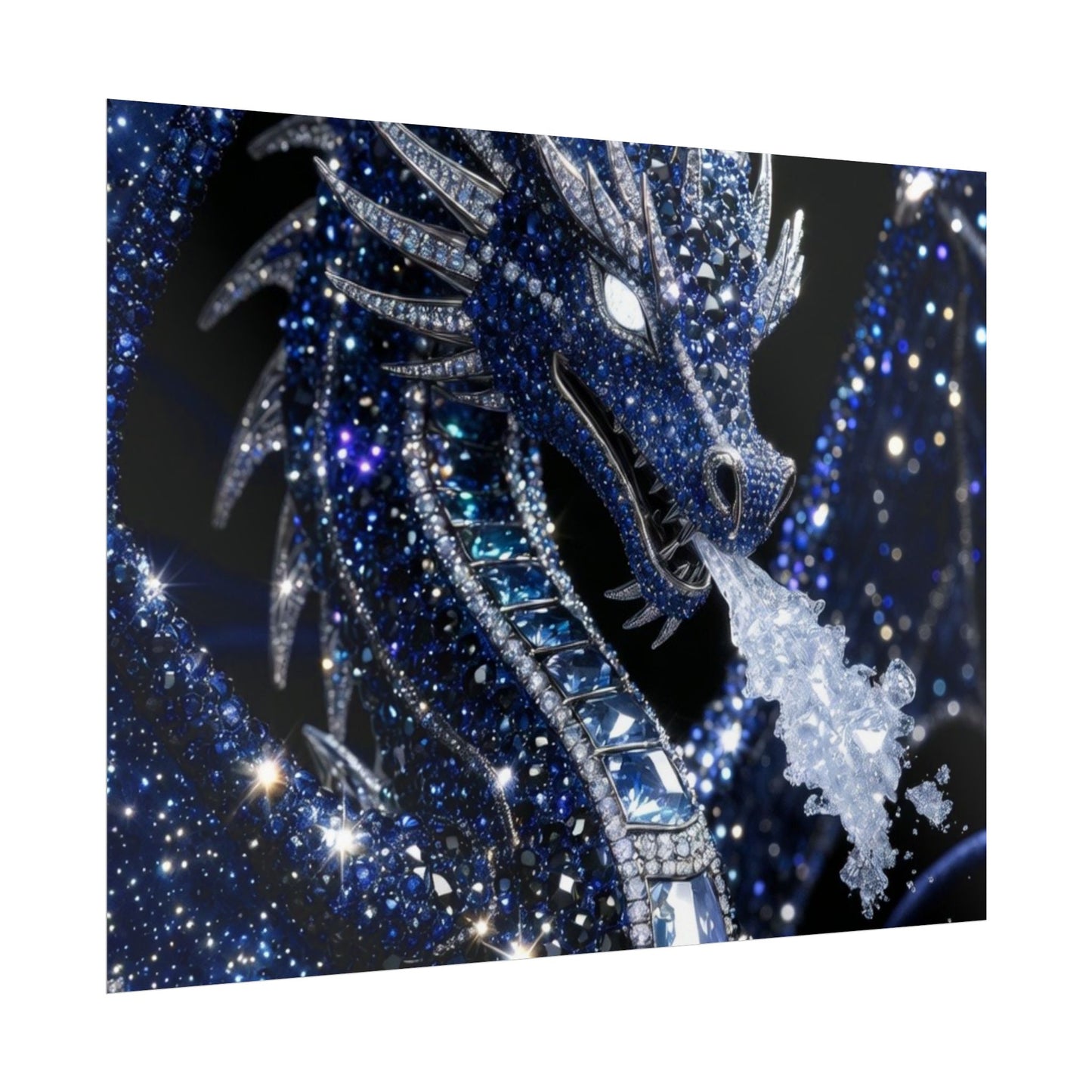Rolled Poster — Sparkling Ice Dragon Art Print