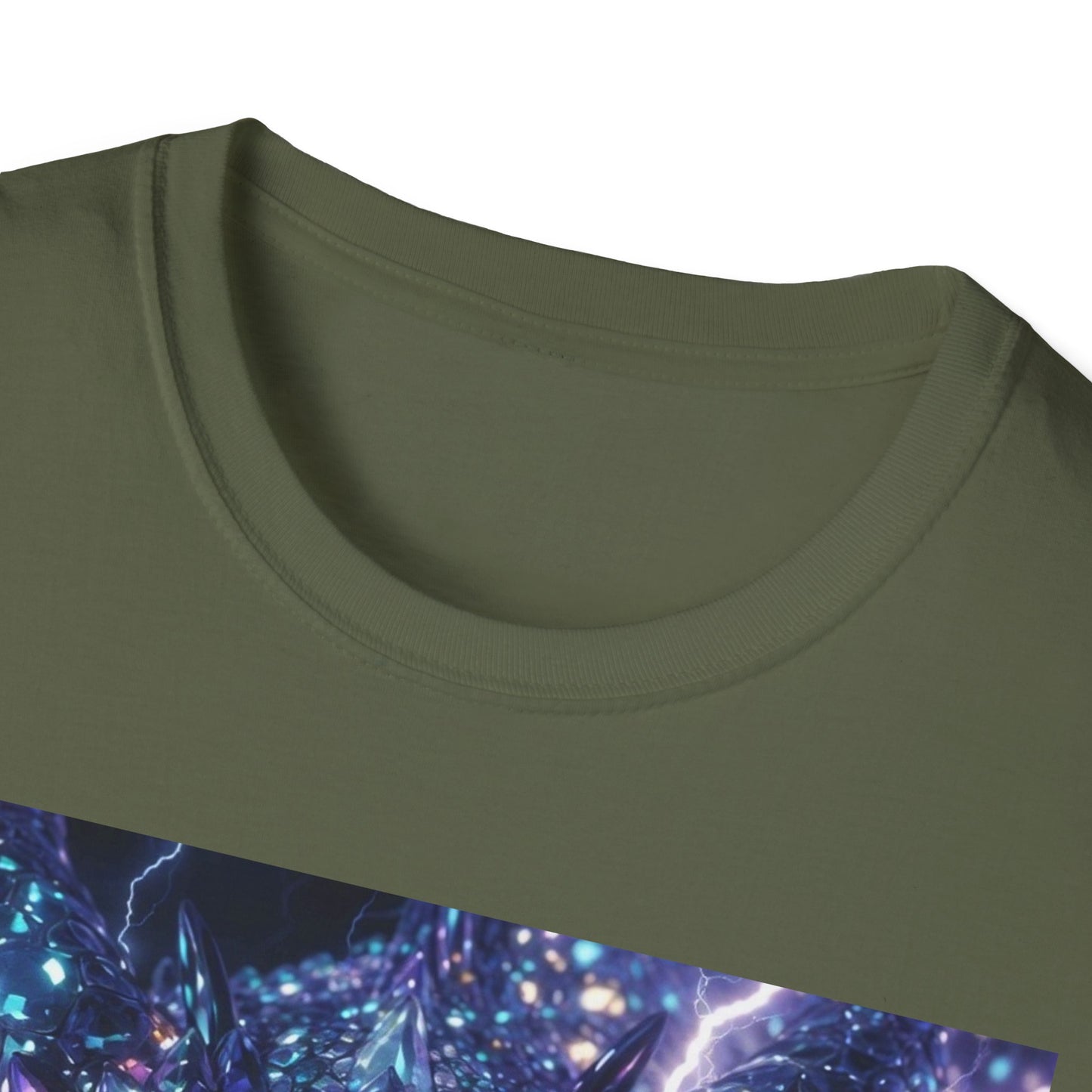Electric Dragon T-Shirt — Neon Lightning Monster Graphic Tee
