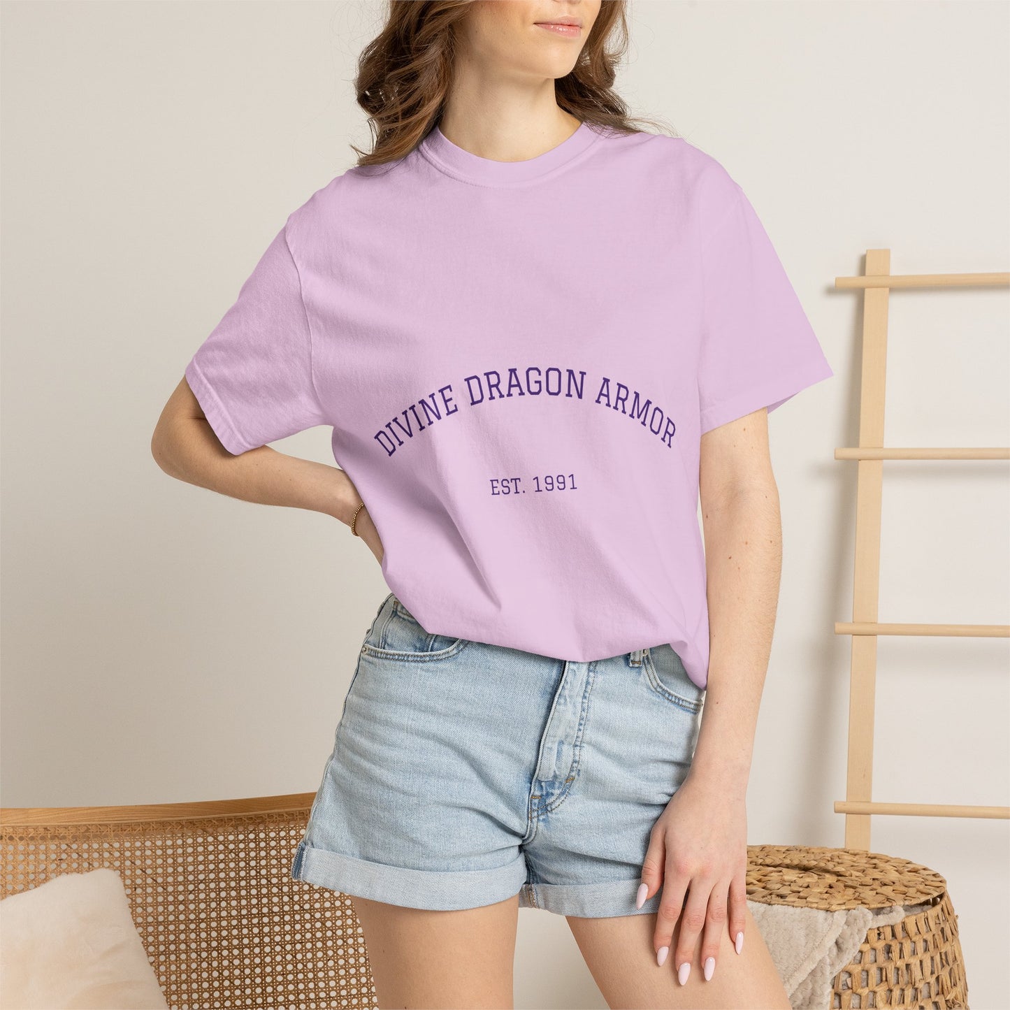 A Divine Dragon Armor Tee — Vintage 'Est. 1991' Graphic T-Shirt