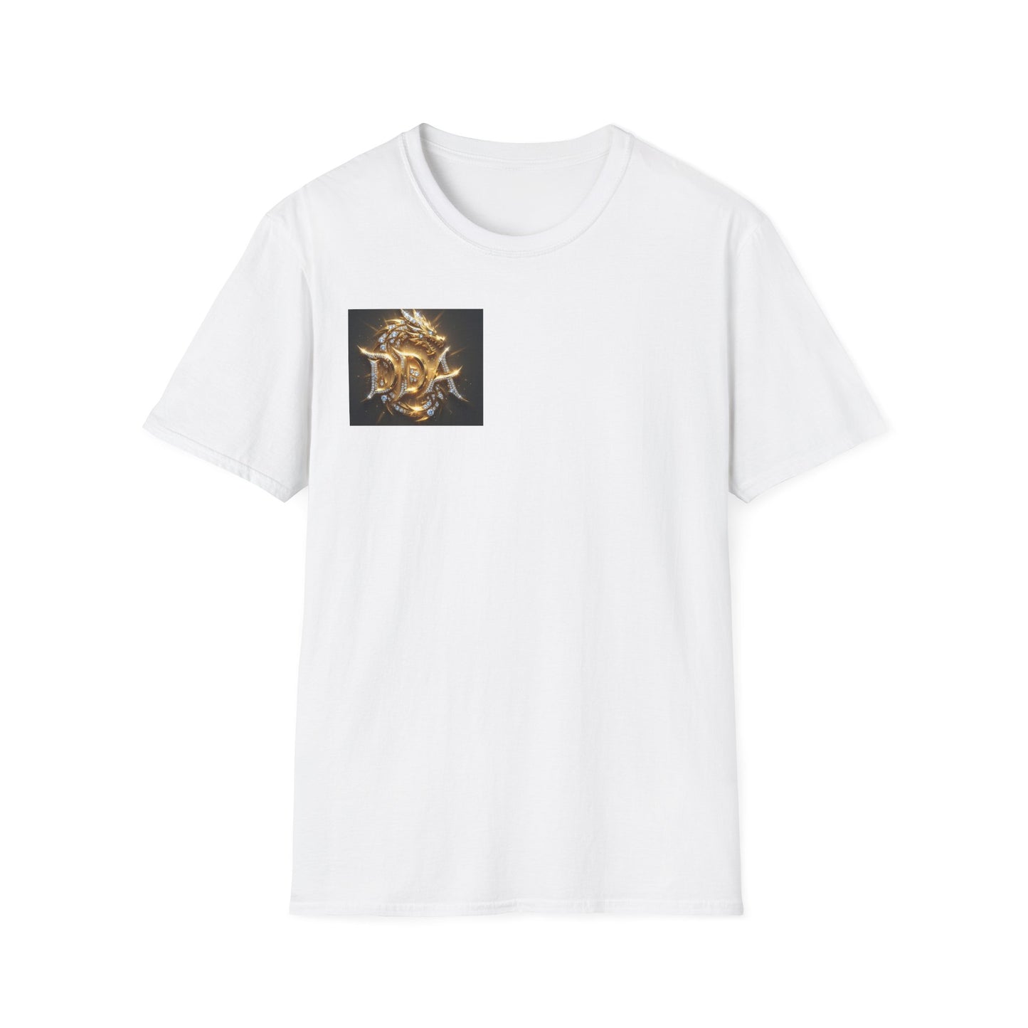 #1 seller DDA DIVINE DRAGON ARMOR T-Shirt — Golden Dragon Emblem Chest Logo, Fantasy Gaming Fan Tee