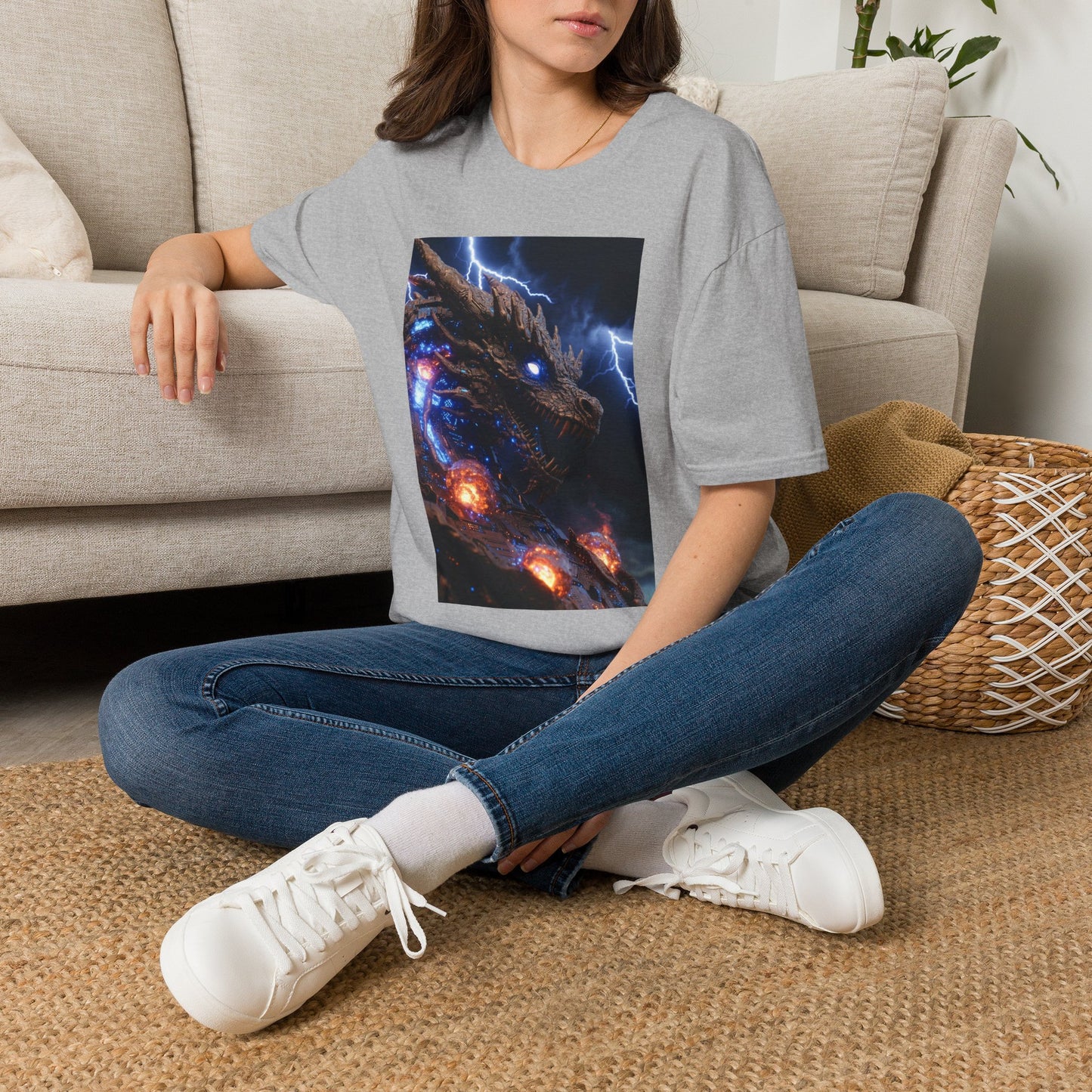 Godzilla Monster Tee — Electric Kaiju Face Graphic T-Shirt