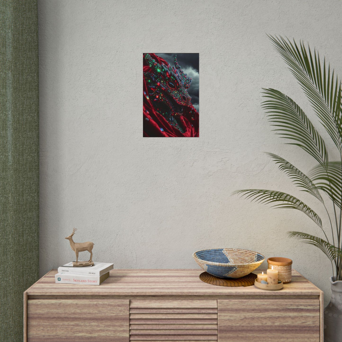 Rolled Poster — Jewel-Encrusted Dragon Art Print